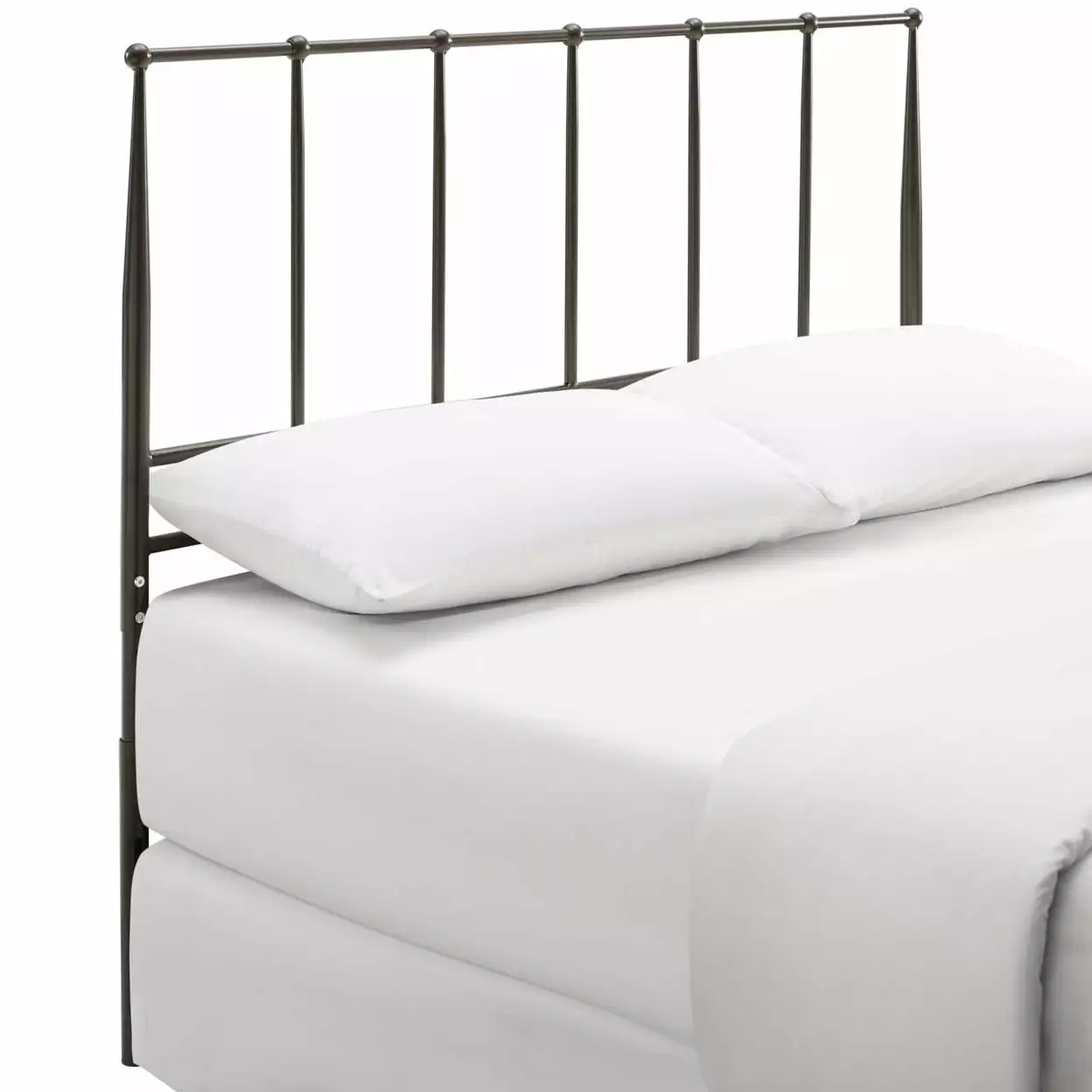 Modway Kiana Queen Modern Style Metal Headboard in Brown Finish