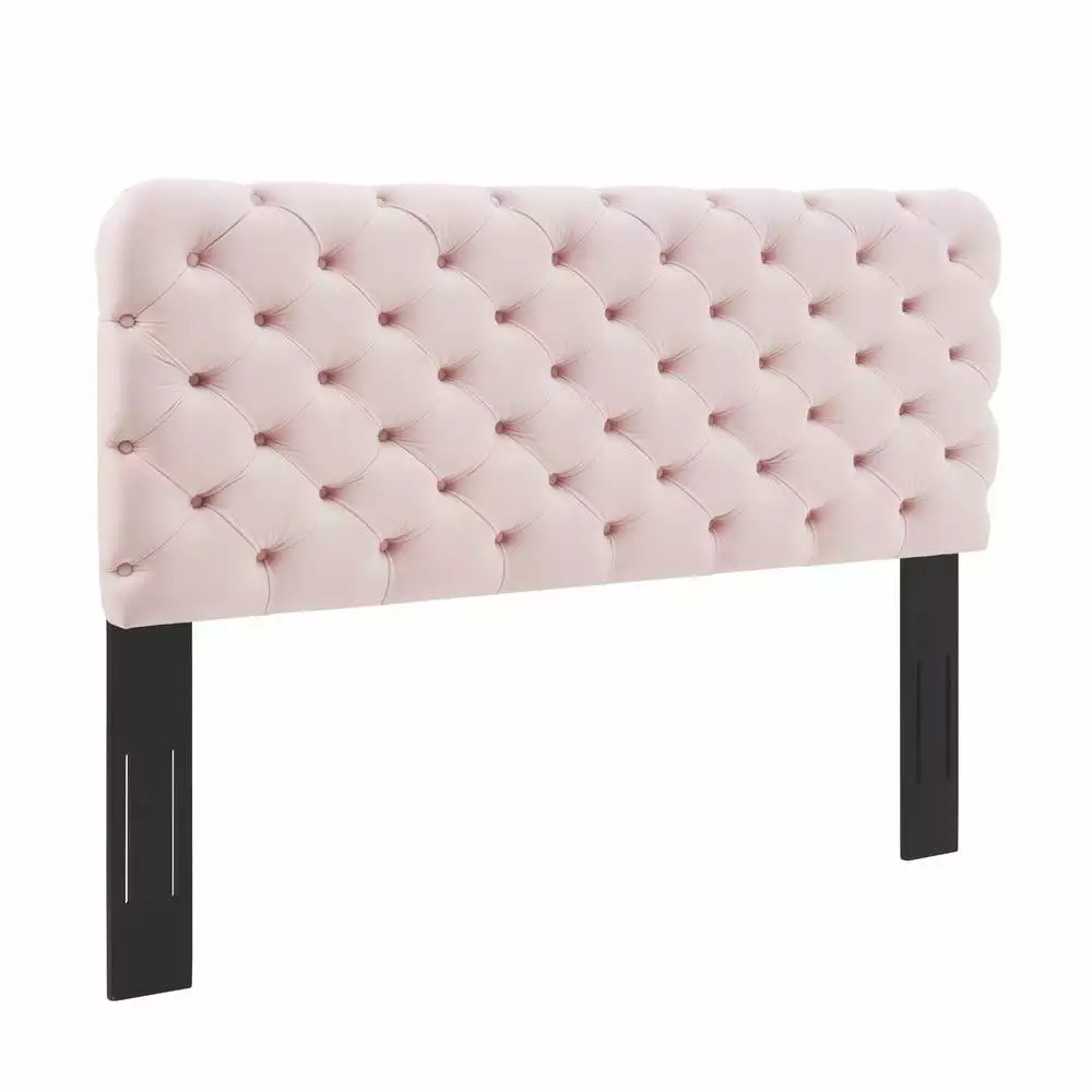 Modway Lizzy Tufted King/California King Performance Velvet Headboard in Pink