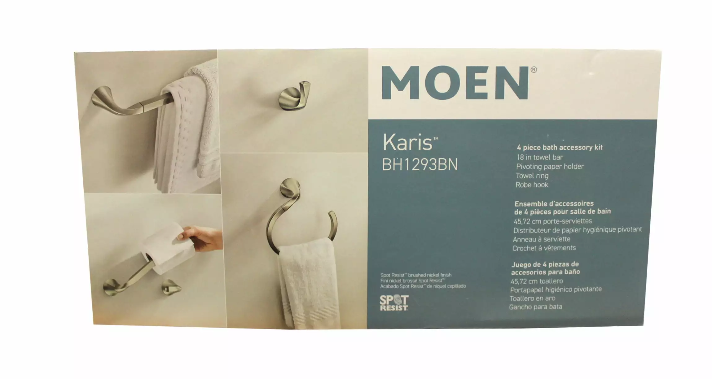 Moen Karis BH1293BN 4 Piece Bath Accessory Set