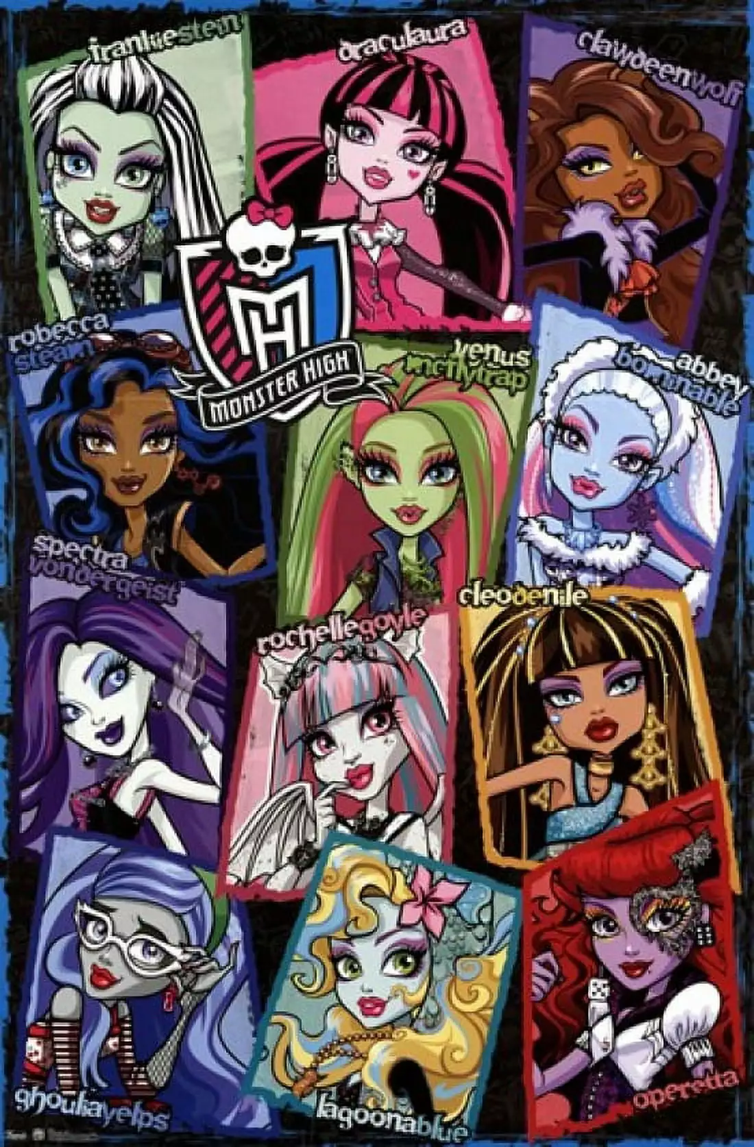 Monster High - Grid Laminated Poster Print (24 x 36)