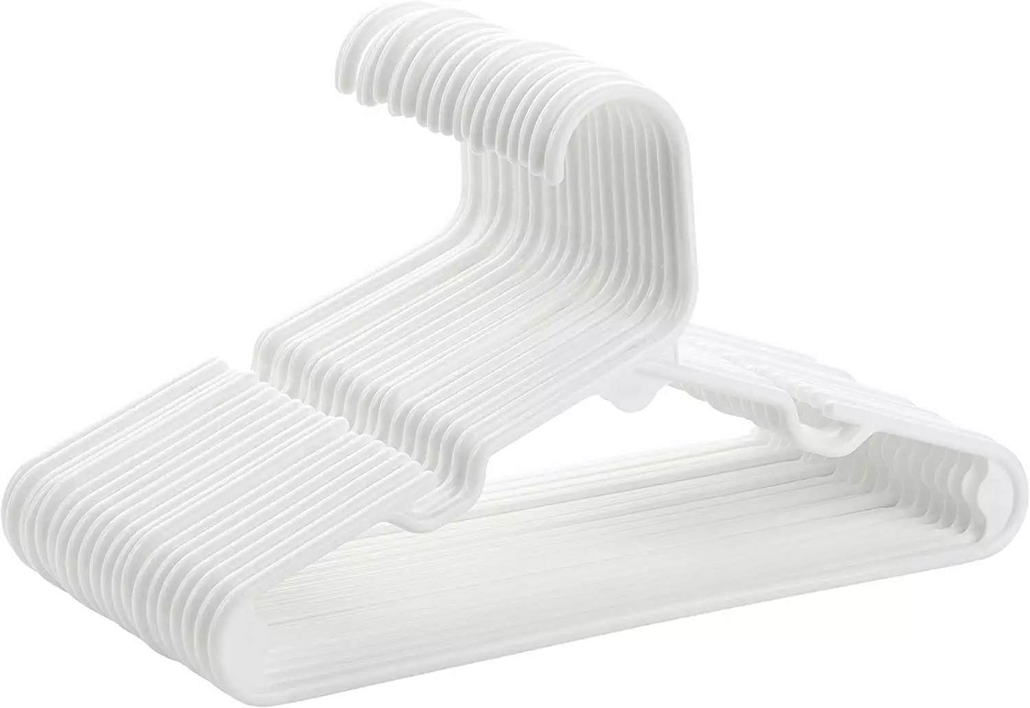 Mr. Pen- Plastic Kids Hanger. 20 Pack. White. Hangers for Children. Baby Hangers for Closet