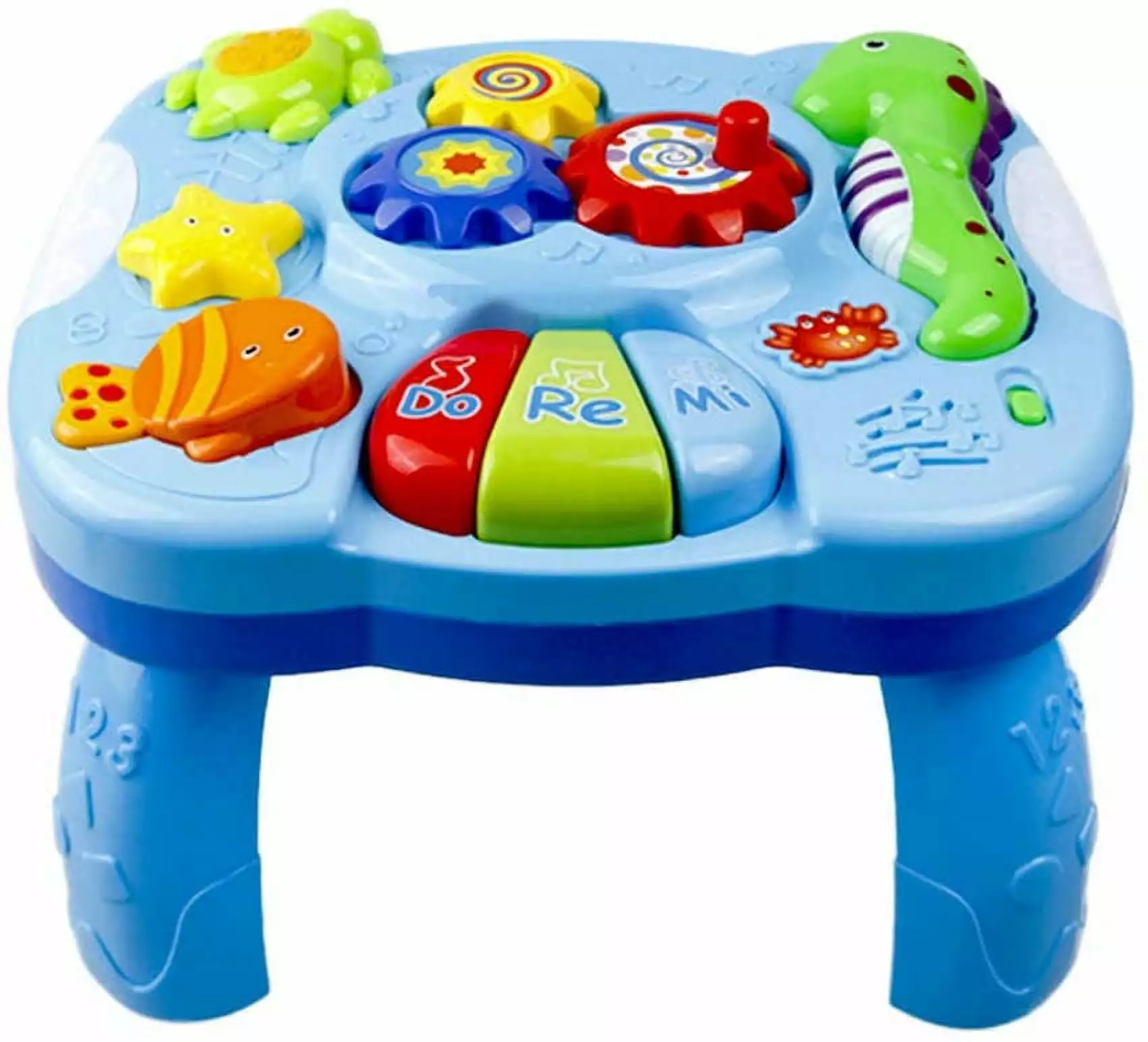 Musical Learning Table Baby Toys 2 in 1 Early Education Toy Music Activity Center Table for Toddlers Infant Boys Girls