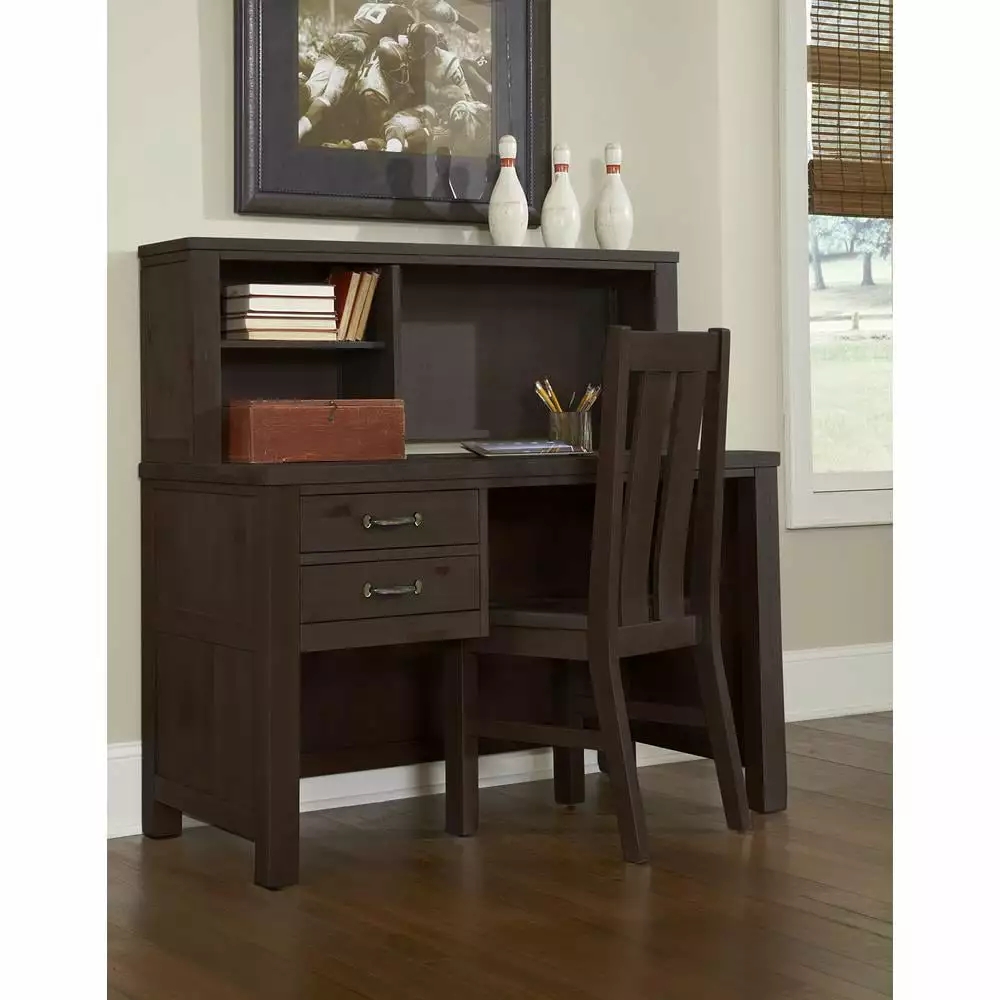 NE Kids Highlands Wood Writing Desk in Espresso