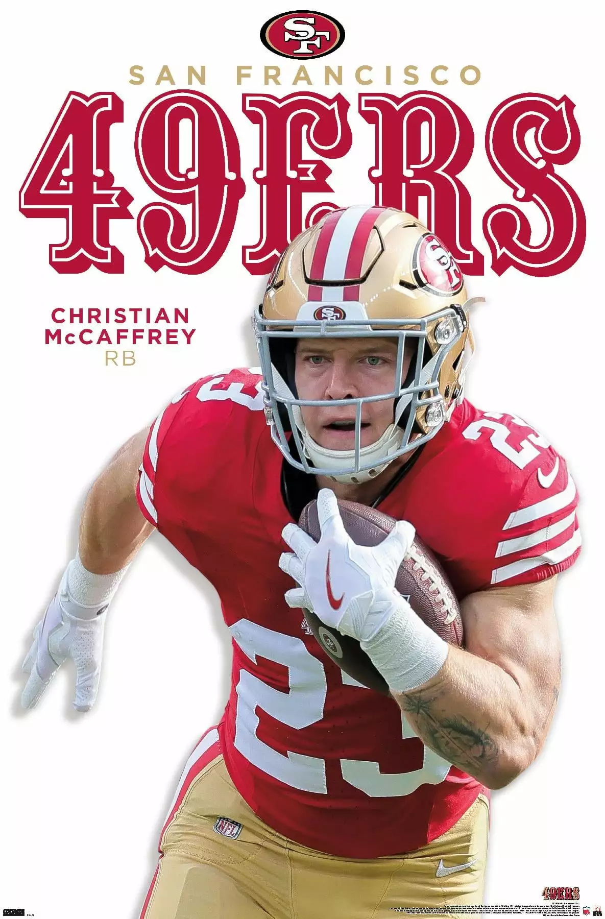 NFL San Francisco 49ers - Christian McCaffrey Feature Series 24 Wall Poster. 22.375 x 34