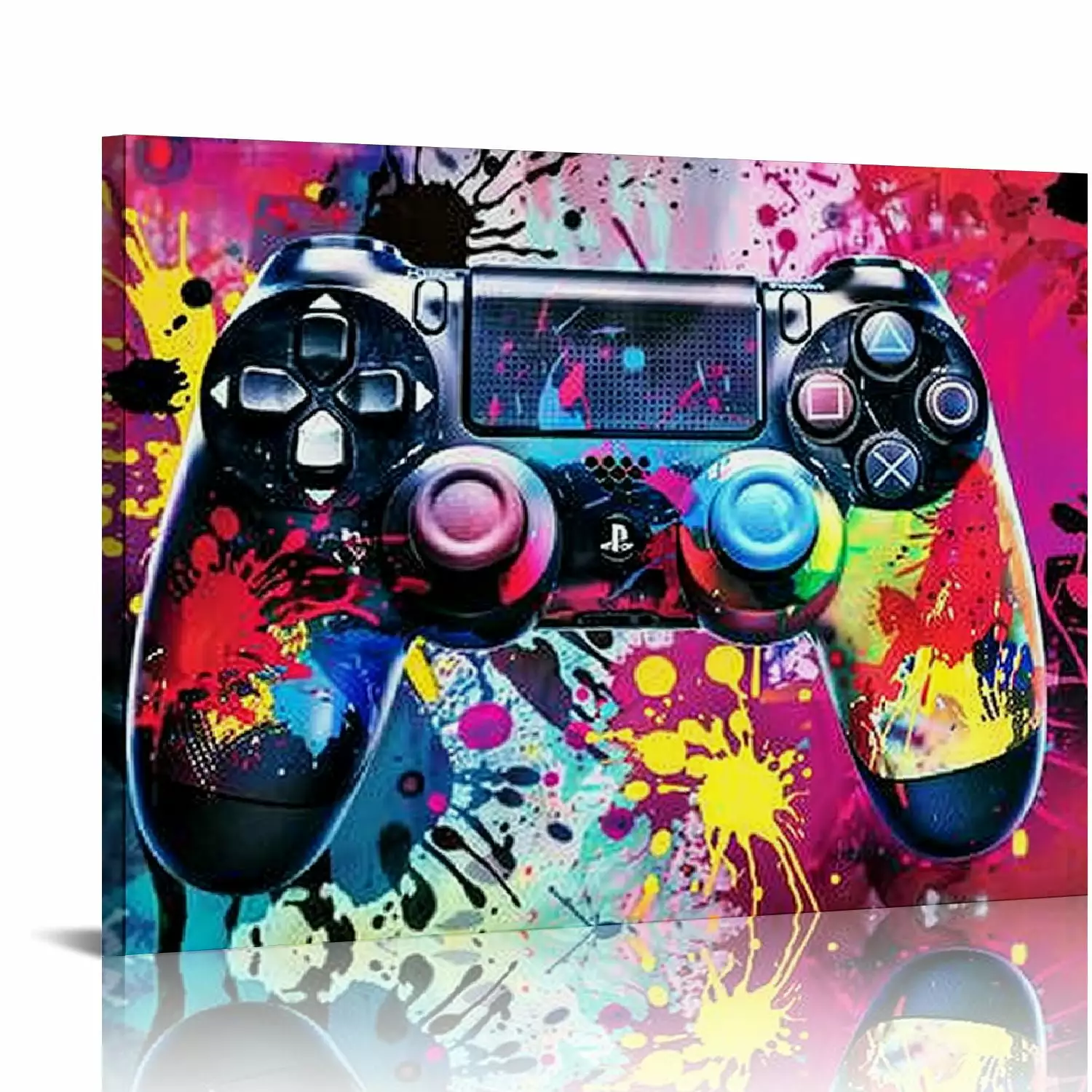 Nawypu Gaming Wall Decor Gamer Room Decor for Boys Modern Graffiti Wall Art for Men Gamepad Headphones Canvas Pictures Street Pop Cool Video Game Teen Boy Bedroom Dorm Home Decoration