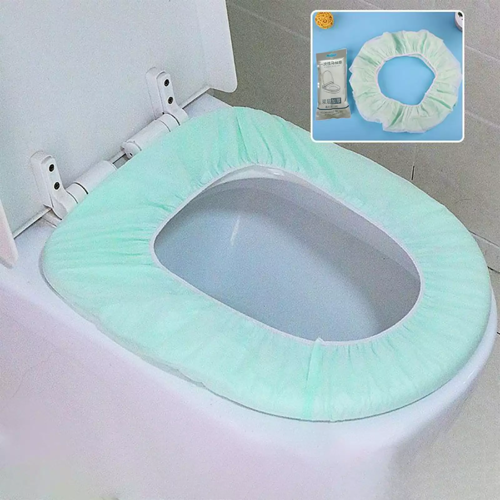 Naxoaeo Clearance Disposable Toilet Seat Covers for Kids & Adults (10 Pack) Germ Protect from Public Toilets - Waterproof. Individually-Wrapped. Plastic Lined for No Soak Thru.Cover the WHOLE Toilet