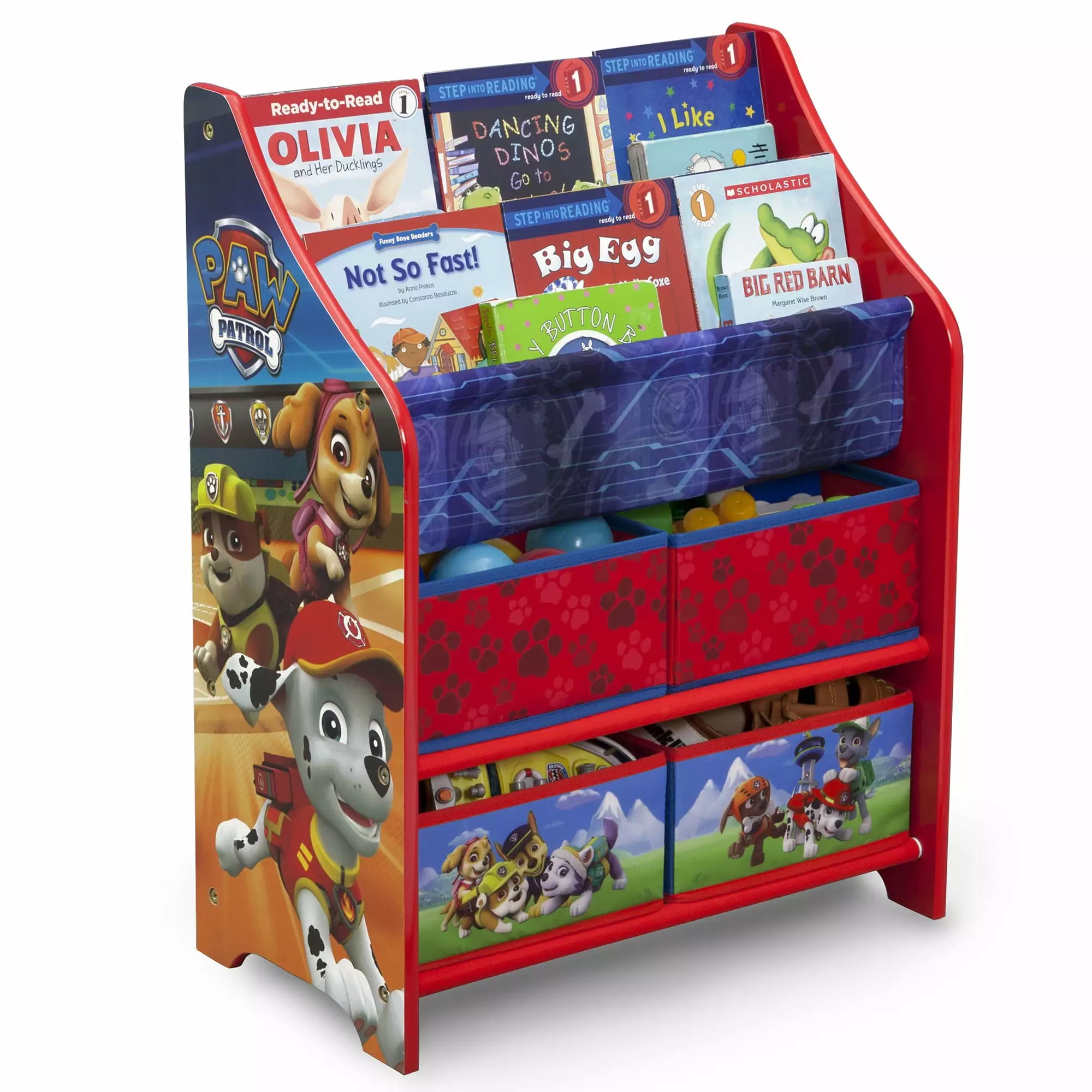 Nick Jr. PAW Patrol Book and Toy Organizer by Delta Children. Greenguard Gold Certified