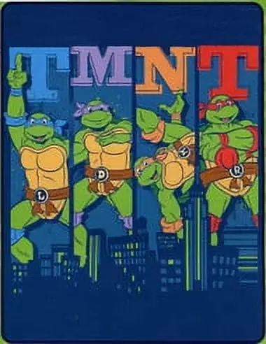 Nickelodeon Teenage Mutant Ninja Turtles City Lights 40 x 50 Silk Touch Throw. 1 Each