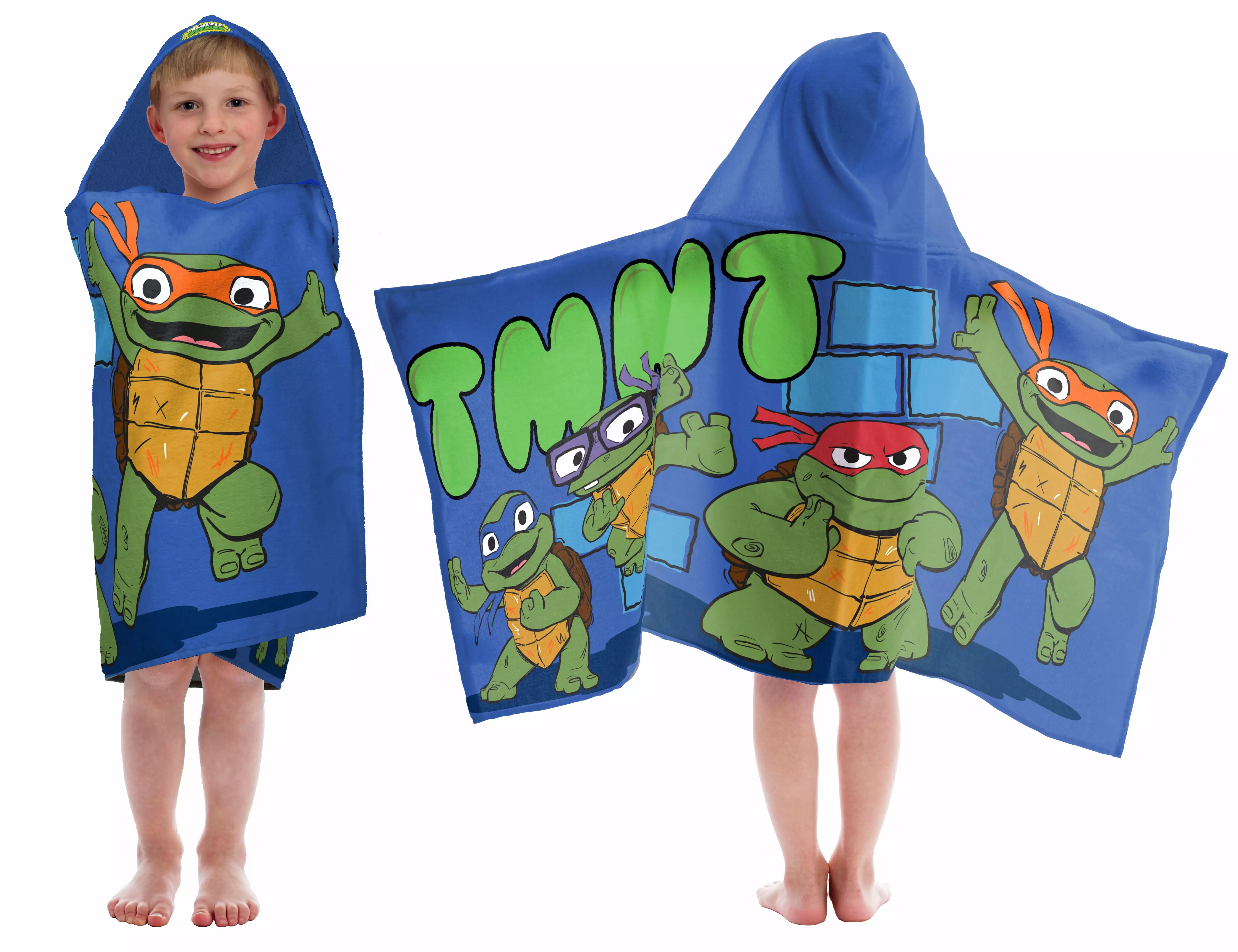 Nickelodeon Teenage Mutant Ninja Turtles Turtle Time Hooded Wrap Towel