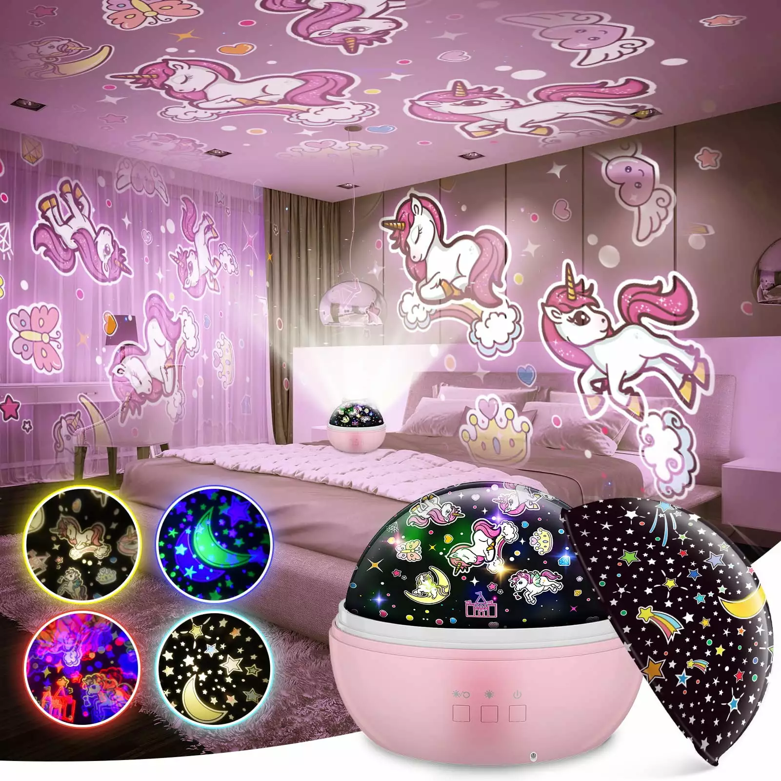 Night Light for Kids. Rotating Ocean Star Projector Galaxy Light for Kids Room. Birthday Gifts for 3-12 Year Old Boys Girls.Toys Christmas Present for Boys 3 4 5 6