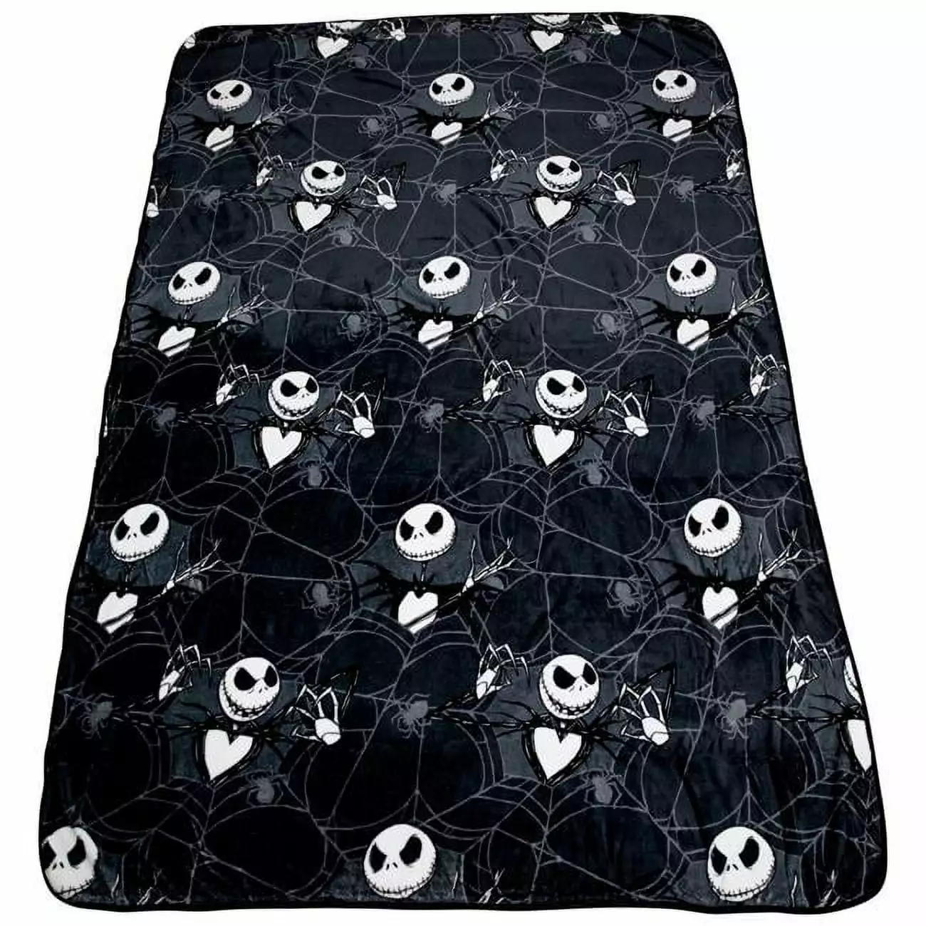 Nightmare Before Christmas 62 x 90 inch Jack Skellington Plush Throw Blanket