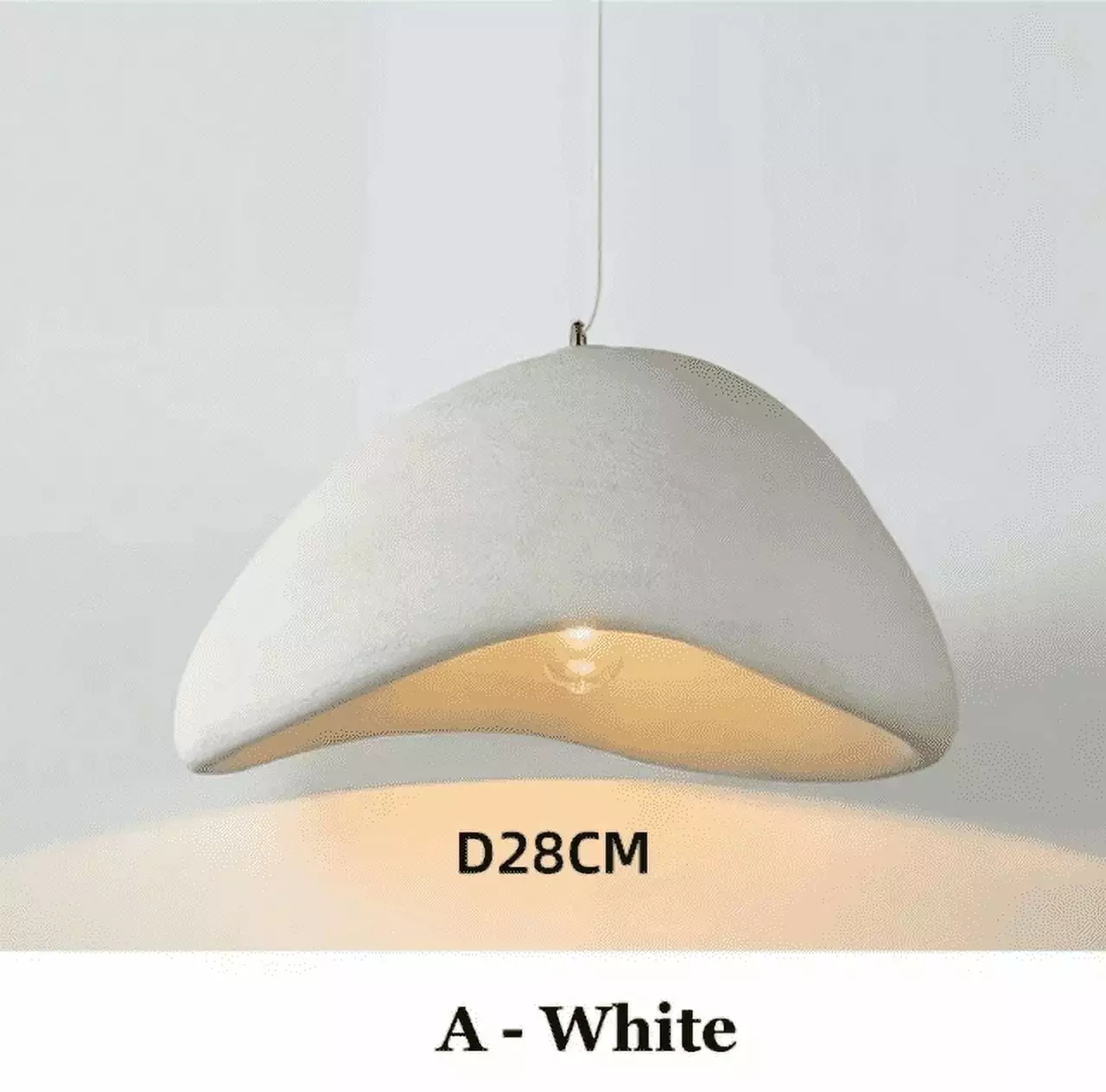 Nordic Minimalist Wabi Sabi Wind E27 Led Pendant Lights Dining Room Loft Bedroom Decor Chandelier Hanging Lamp Fixture