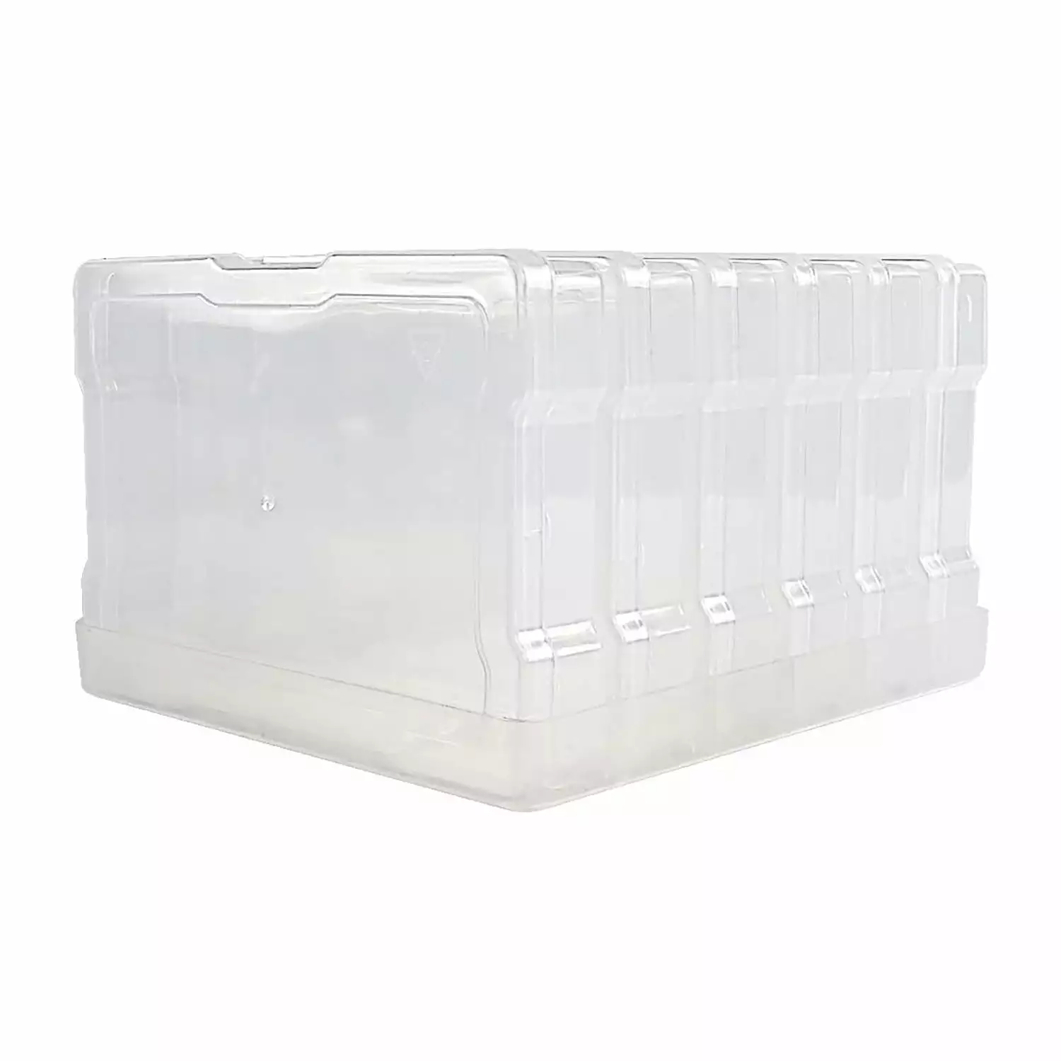 Novelinks 4 x 6 Photo Storage Box with 6 Inner Cases Transparent Photo Storage Box Plastic Box Craft Organizers.Clear