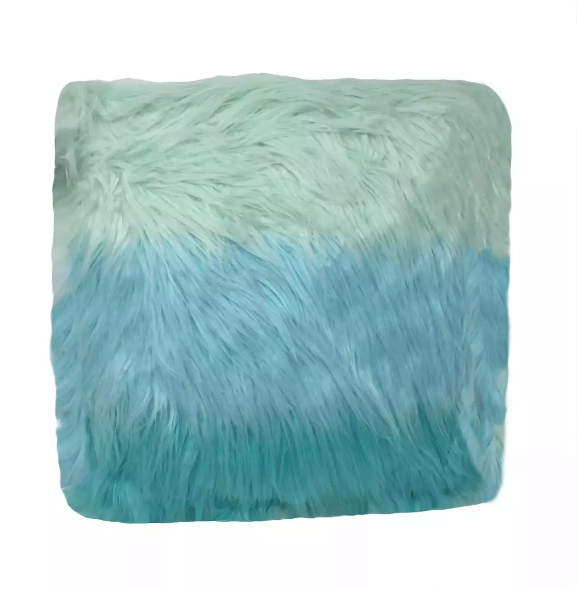 Ombre Plush Throw Pillow Green