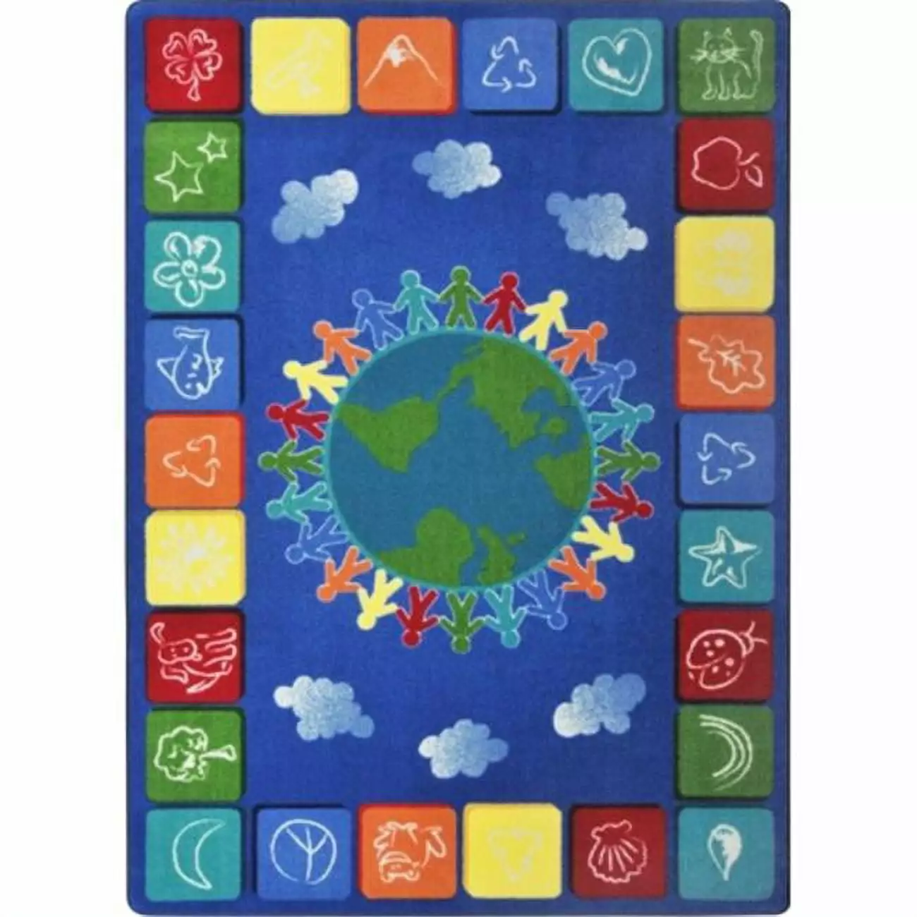 One World 5'4 x 7'8 Area Rug In Color Primary