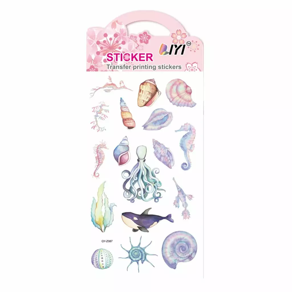 Oneshit Wall Stickers Summer Clearance NEW Various Styles Ocean Stickers For Face masks Suitable For everyone 1PCS