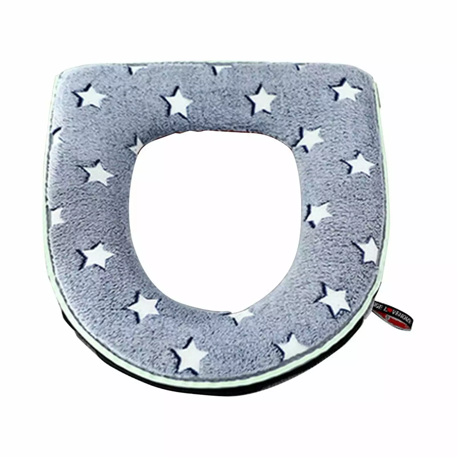 Outoloxit Noctilucent -in-the-dark Toilet Seat-zippered Toilet Seat for All Seasons. Household Thickened Toilet Seat Seat Ring Pad. Gray