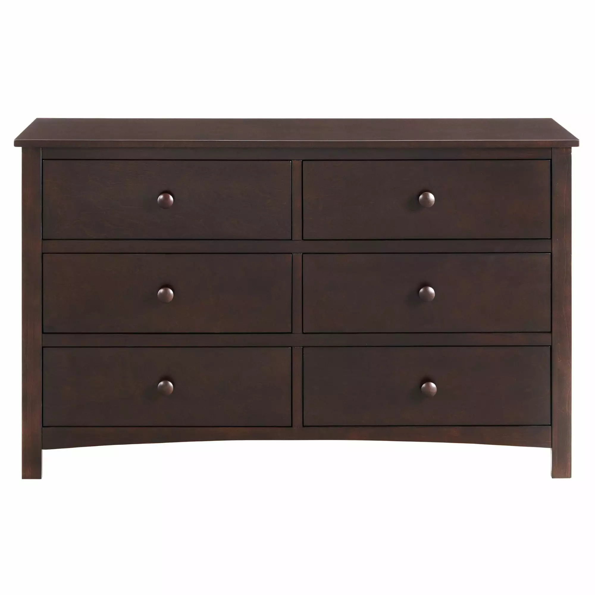 Oxford Baby Universal 6-Drawer Dresser. Espresso