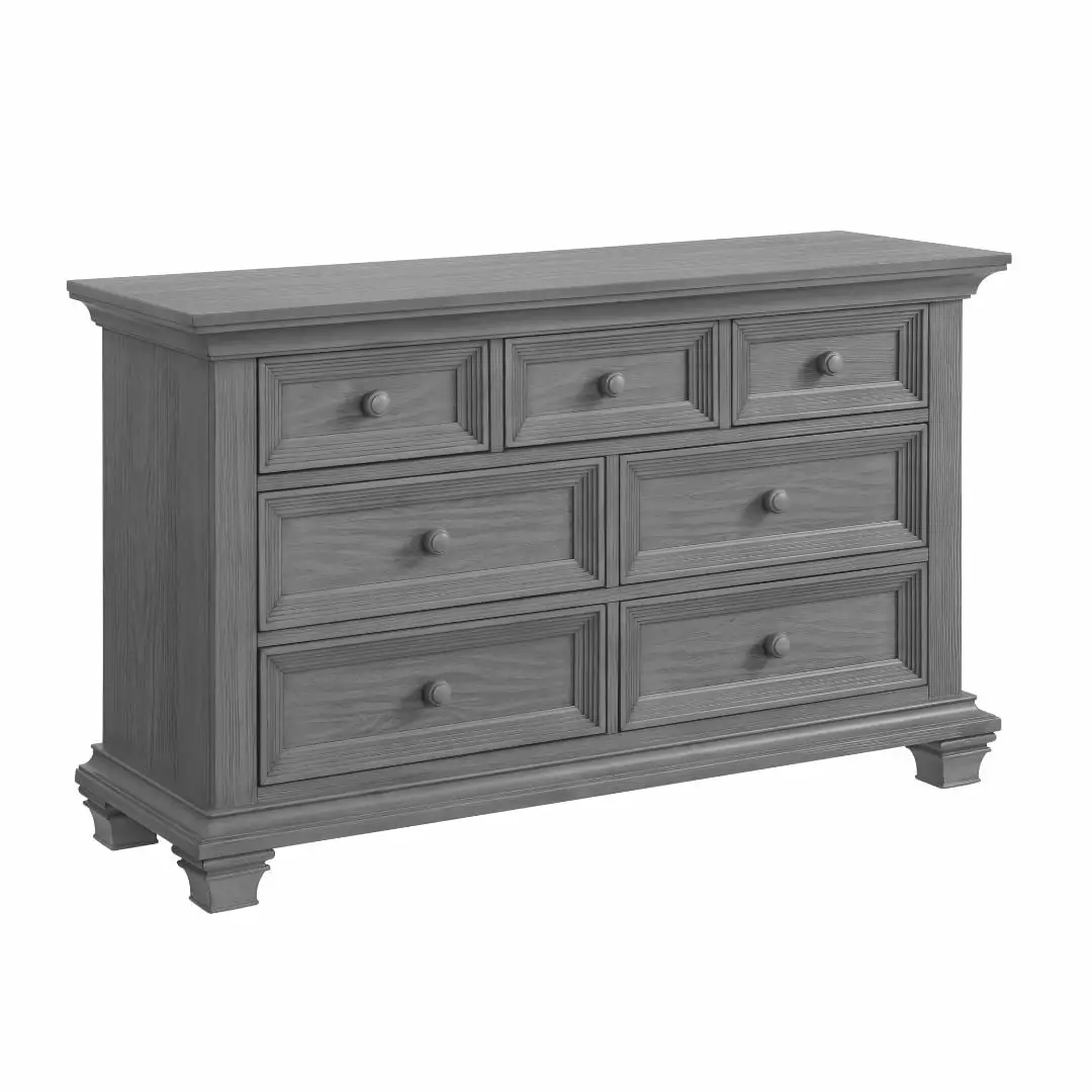 Oxford Baby Weston 7 Drawer Dresser. Dusk Gray