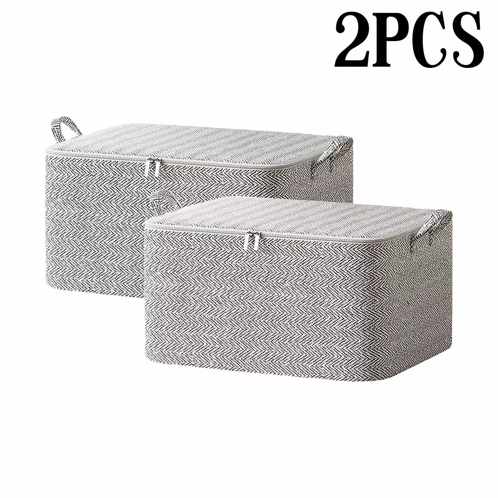 Ozmmyan 2PCS Non-woven Zipper Storage Bag Moving Quilt Storage Basket Travel Large-capacity Clothing Storage Bag Sales Today Cclearance