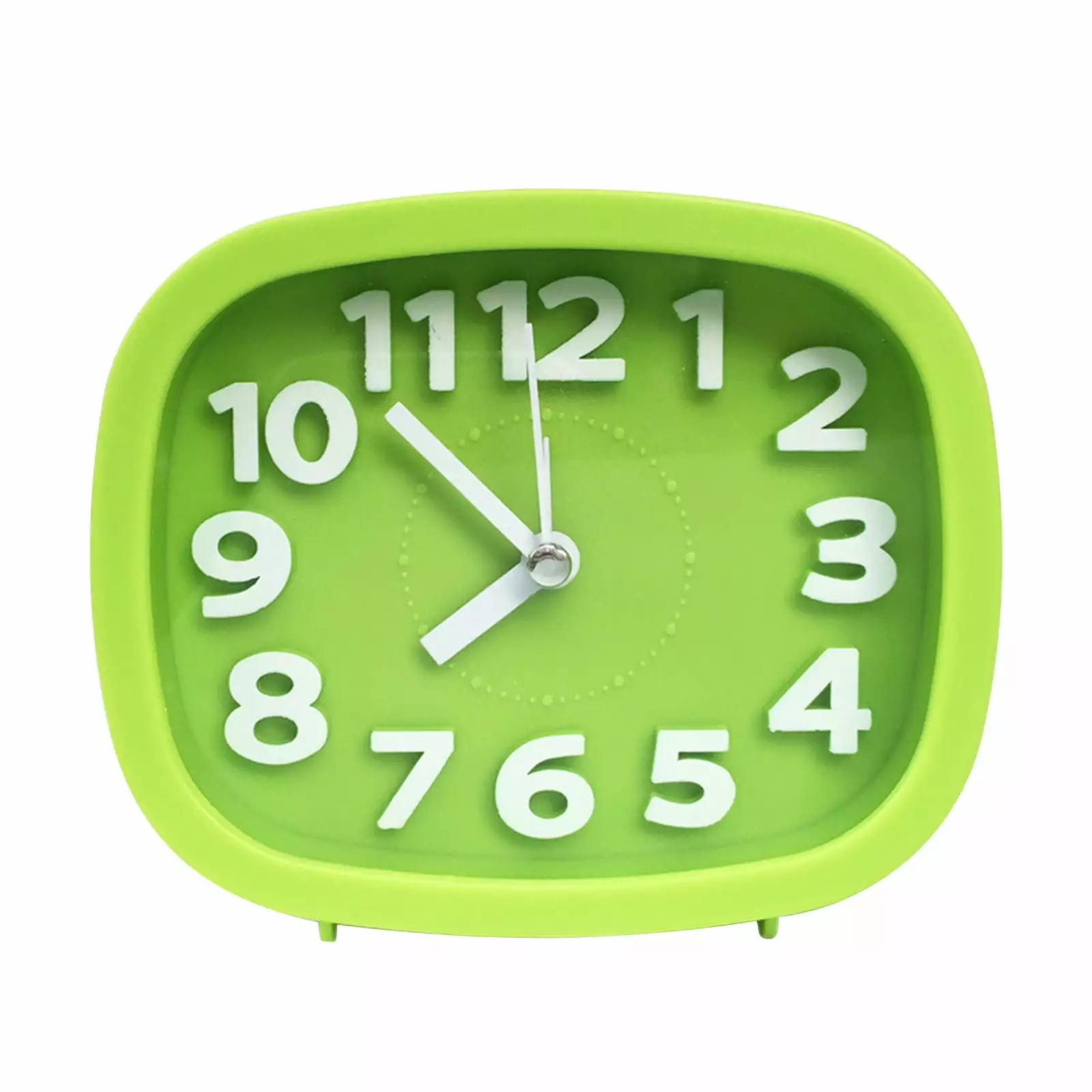 PAVEOS Alarm Clock Clearance Sale Silent Quartz Clock Desktop Ornament Alarm Clock Electronic Clock Green