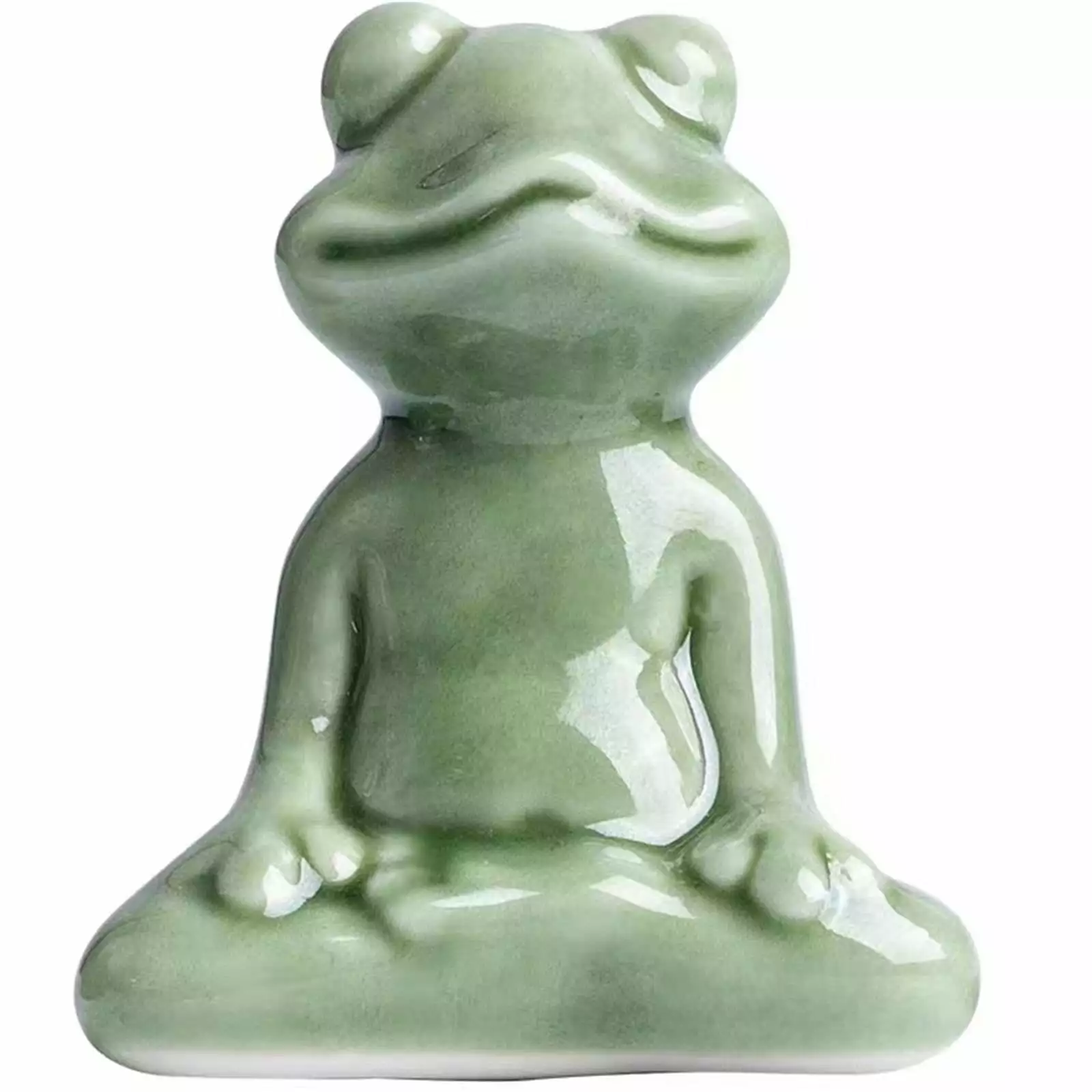 PKJHGA Ceramic Toilet Covers Ceramic Frog Toilet Cover Toilet Covers Decorative Frogs Fits Toilet Up to 0.8 Inches in Diameter (C*2)