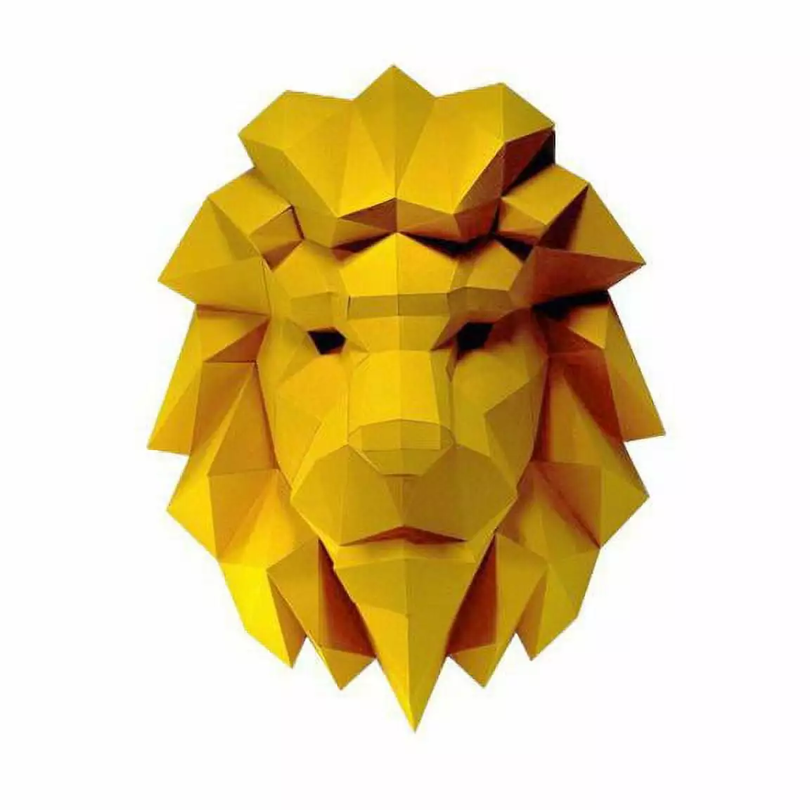 Papercraft World Lion Head Wall Art Model - Paper