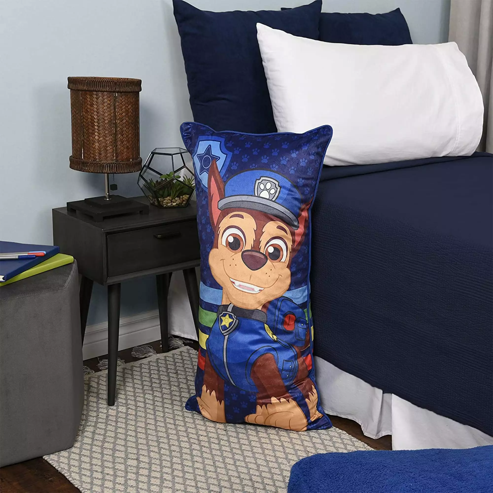 Paw Patrol Huggable Soft and Cozy Warm Plush Polyester Child Cushion Back Support Body Pillow for Kids