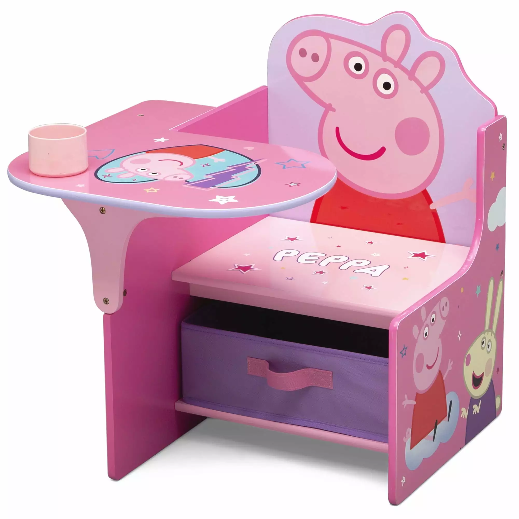 Peppa Pig Chair Desk with Storage Bin by Delta Children. Greenguard Gold Certified