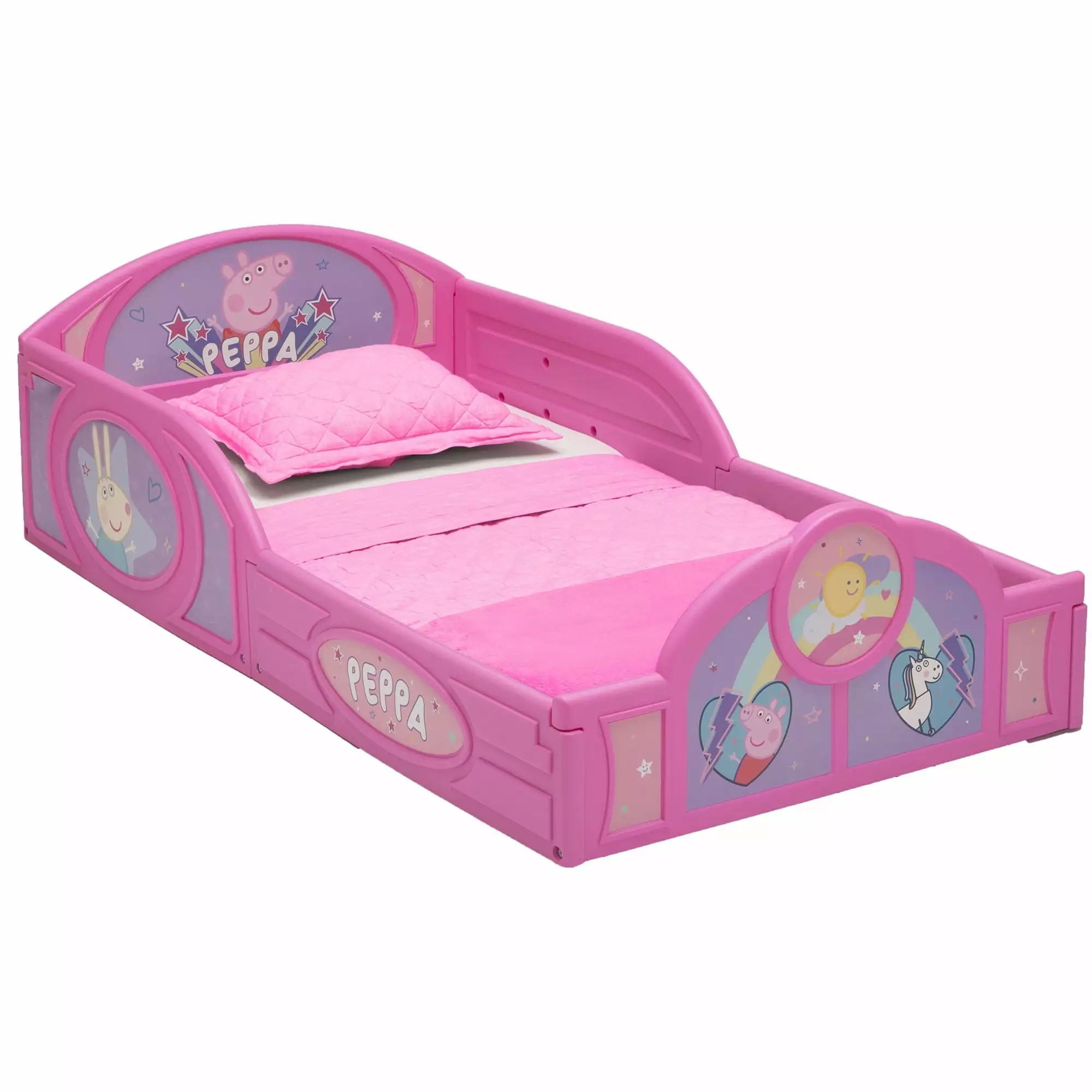 Peppa Pig Plastic Sleep and Play Toddler Bed by Delta Children