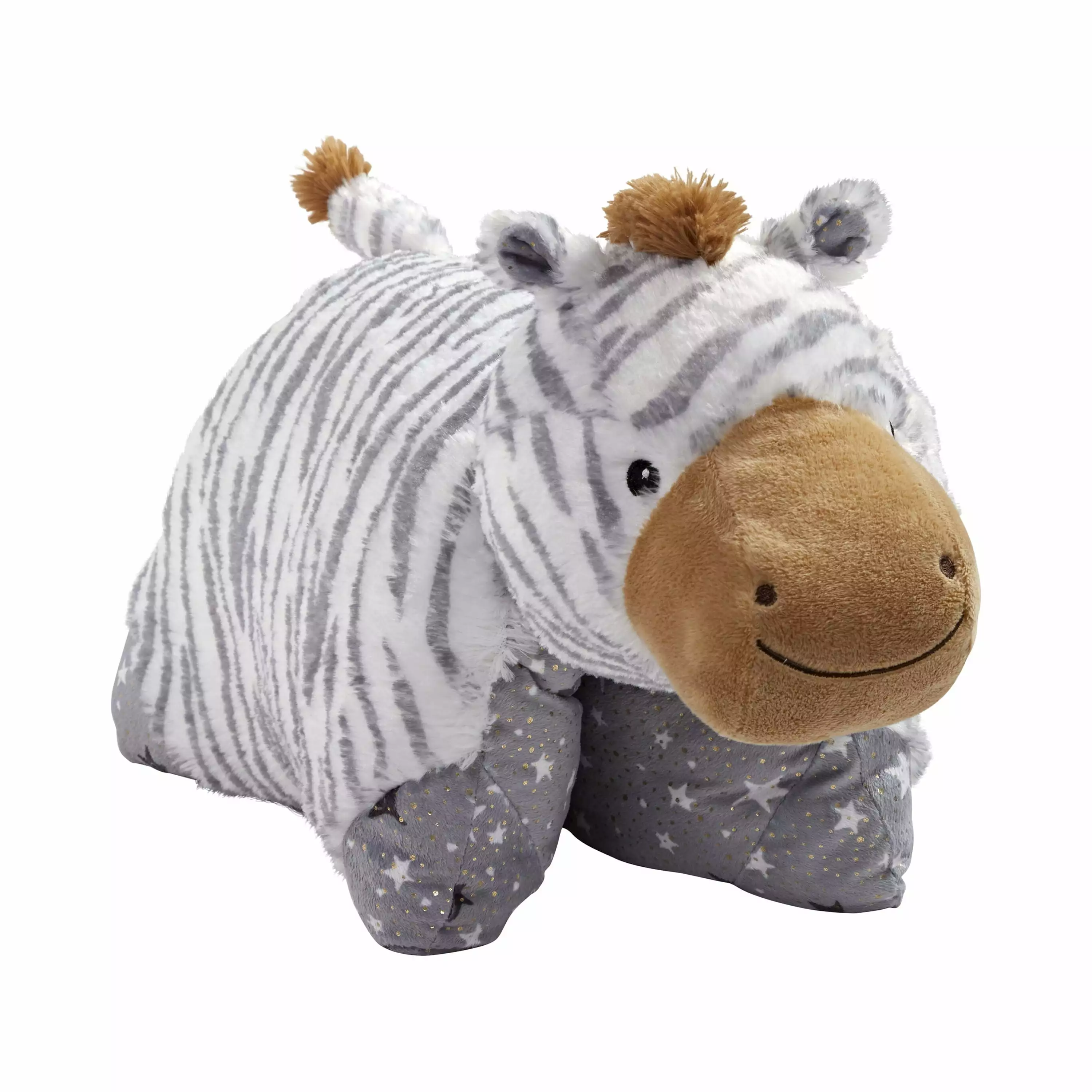 Pillow Pets Naturally Comfy Zebra Stuffed Animal Plush Toy Pillow Pet