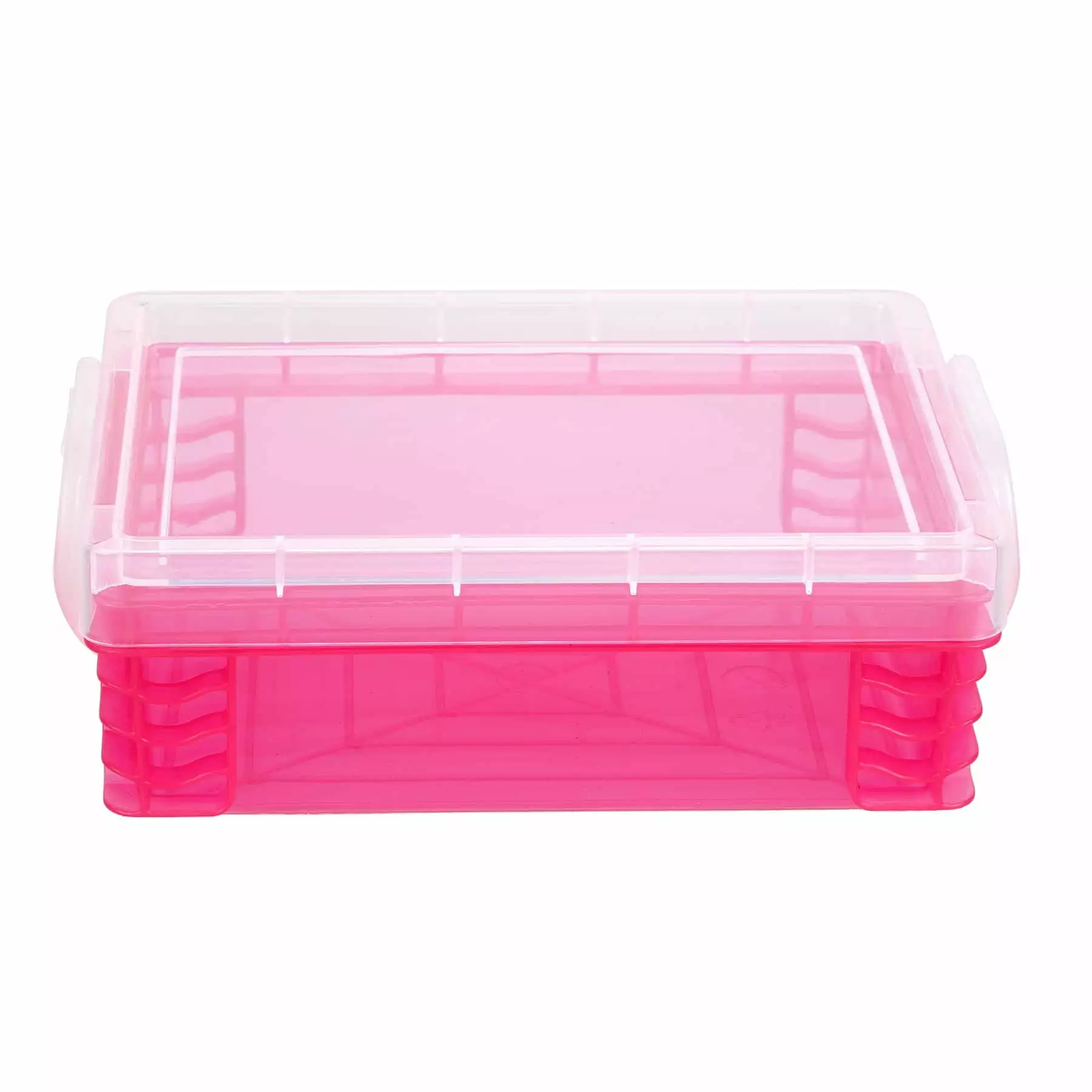 Pink Stacking Crayon Box by Simply Tidy - Plastic Storage Containers for School Supplies. Sewing and Crafts - Bulk 36 Pack