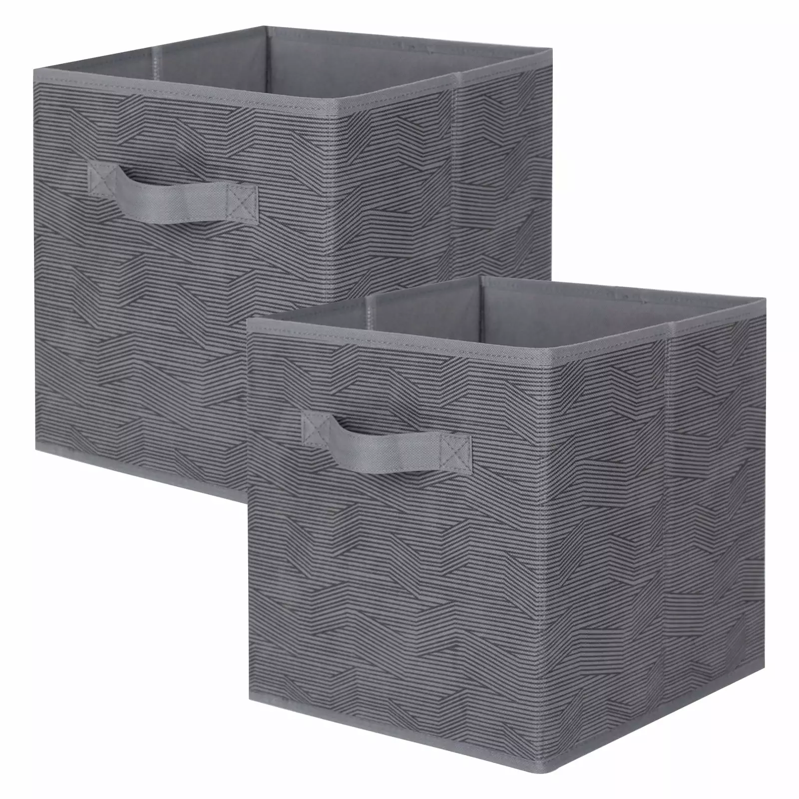 PinkSheep 11 Collapsible Cube Storage Bins. Fabric Storage Cubes Organizer Bins. 2 Pack