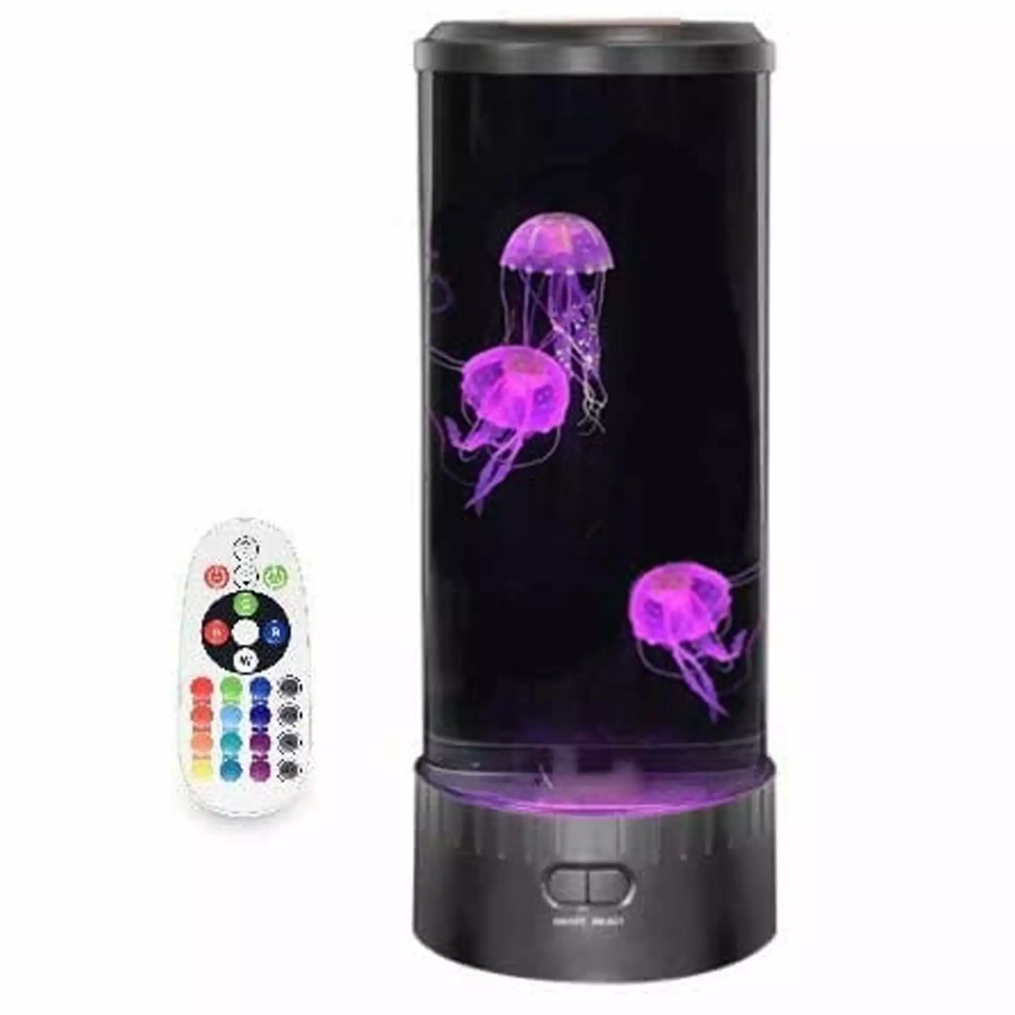 Playlearn Jellyfish Lamp with LED Lights for Mood Home Decor with Remote Control 15 Inches