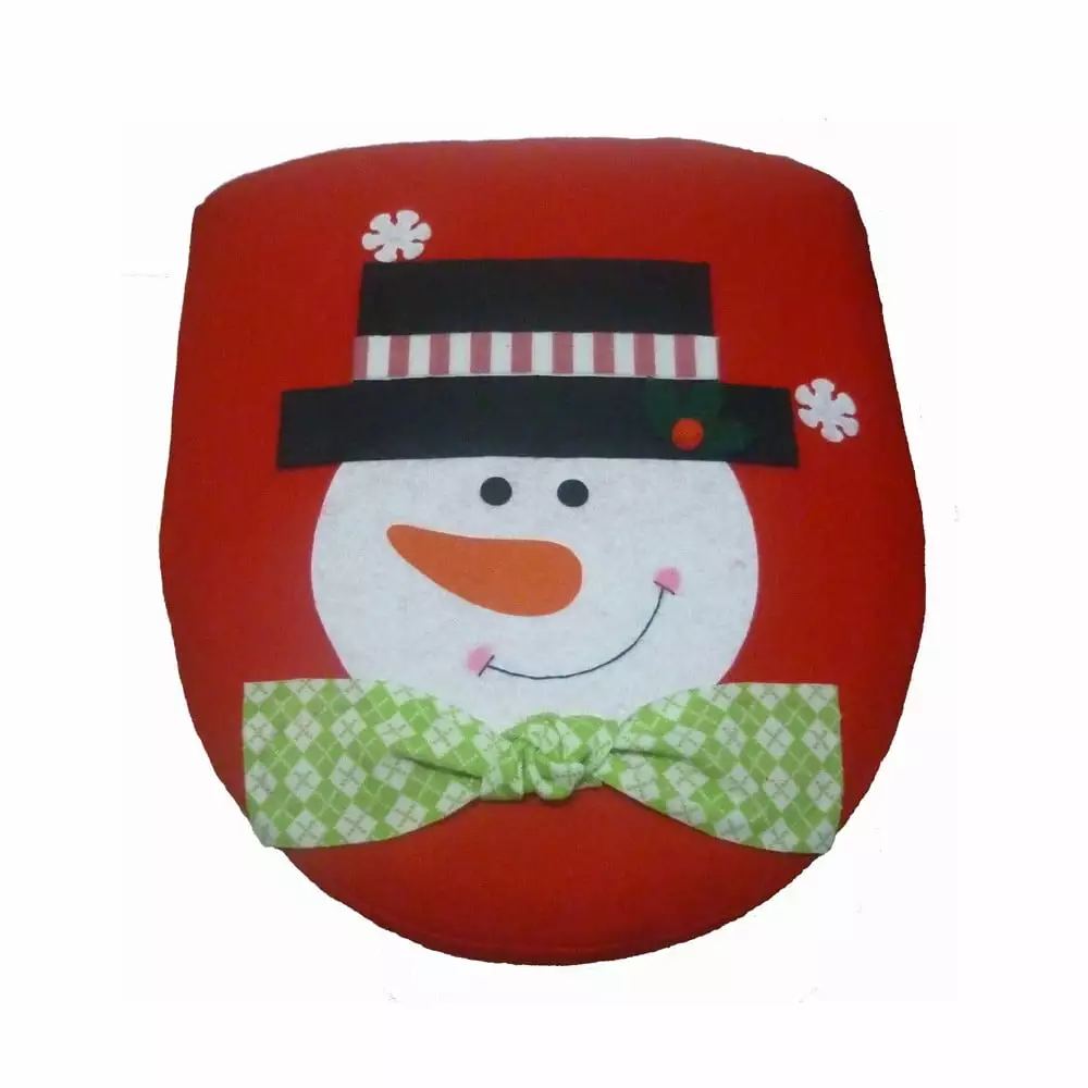 Podplug Christmas Bathroom Decor - Christmas Decorations.Christmas Decoration Christmas Snowman Lid Single Toilet Cover