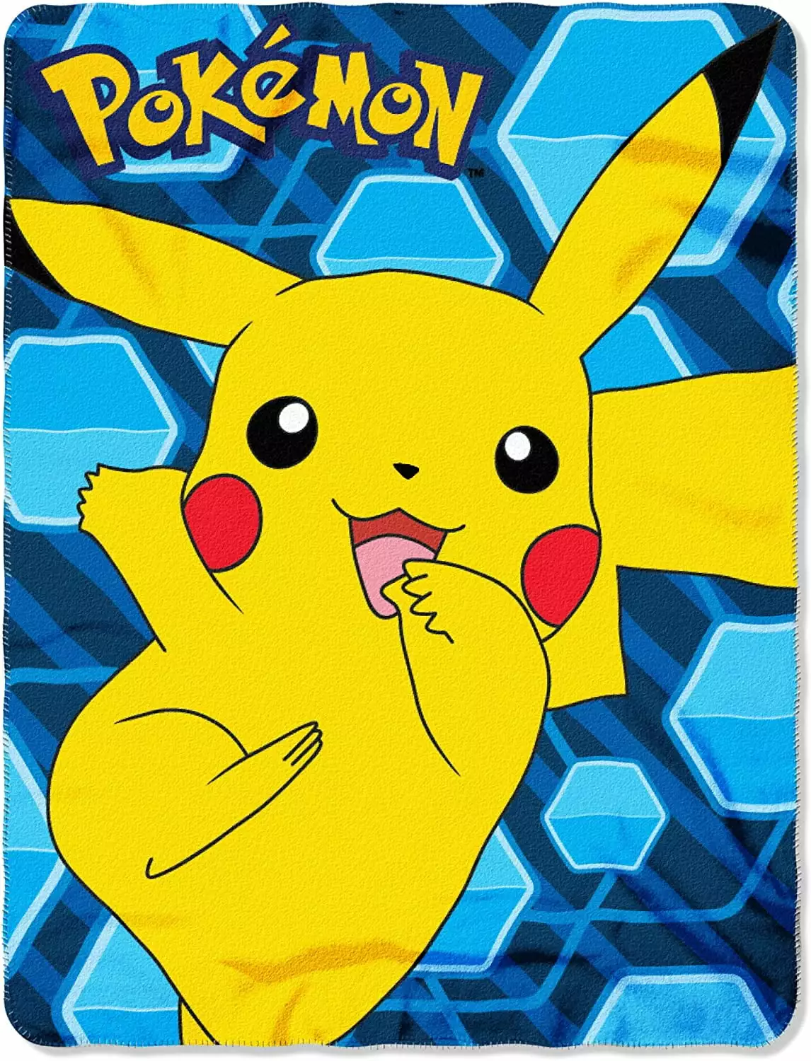 Pok??mon Pikachu Fleece Throw Blanket. 45 x 60-inches