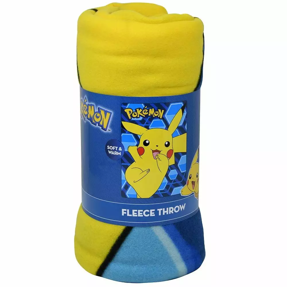 Pokemon Pikachu Fleece Throw Blanket