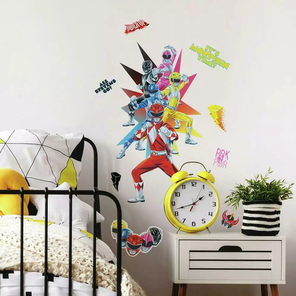 Power Rangers Peel and Stick Giant Wall Decal