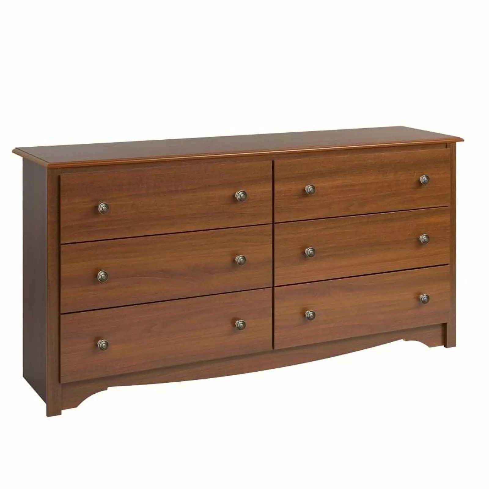 Prepac Monterey Cherry 6 Drawer Double Dresser