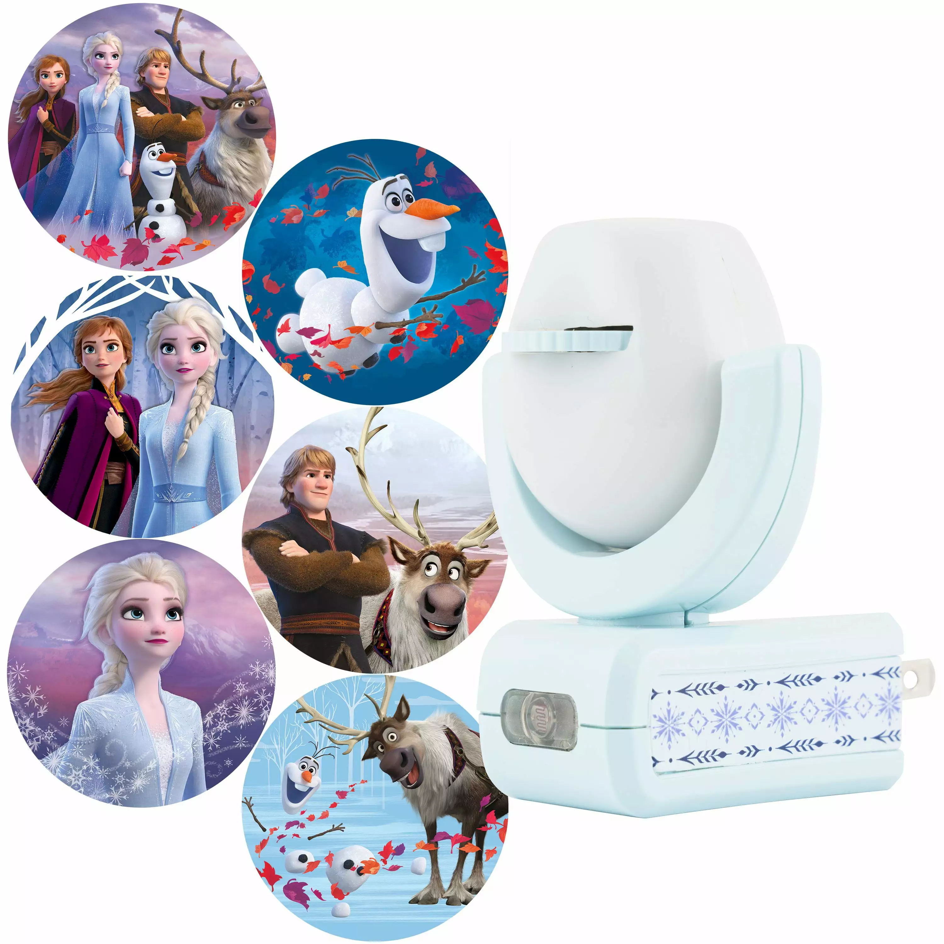 Projectables Frozen 2 LED Night Light Projector. 6-Image. Plug-In. Light Sensing. 45028