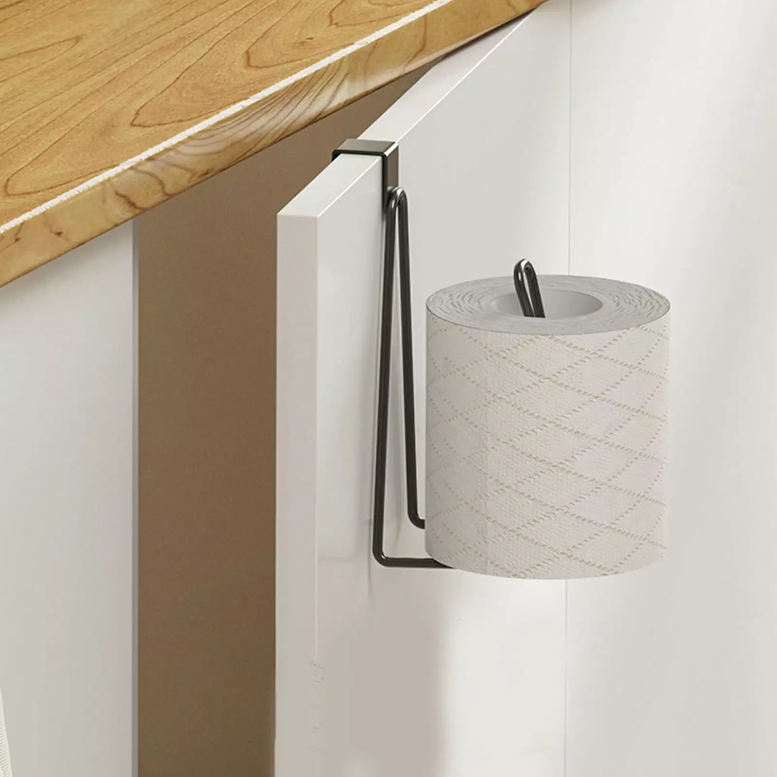 Qianying Summer New Product Promotion.Toilet Tissue Holders Wall Mounted Toilet Tissue Holders Bathroom Toilet Cabinet Door Non Perforated Wrought Iron