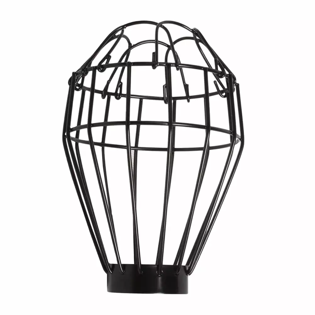 Qumonin Adjustable Vintage Metal Bulb Cage for Pendant Light Fixture or Reptile Box