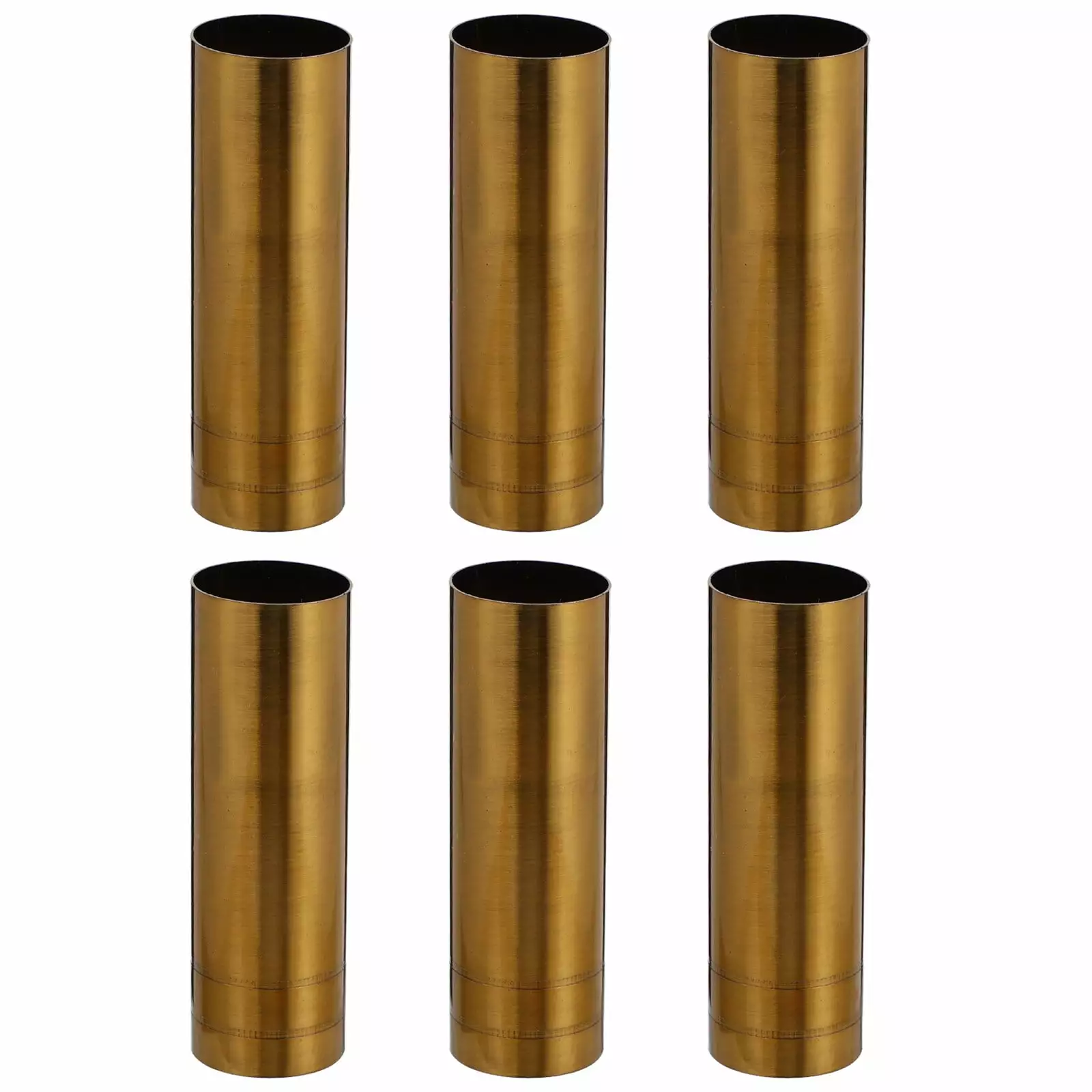 Qumonin Black Candle Sleeves for Chandelier Lamp Base - Set of 6