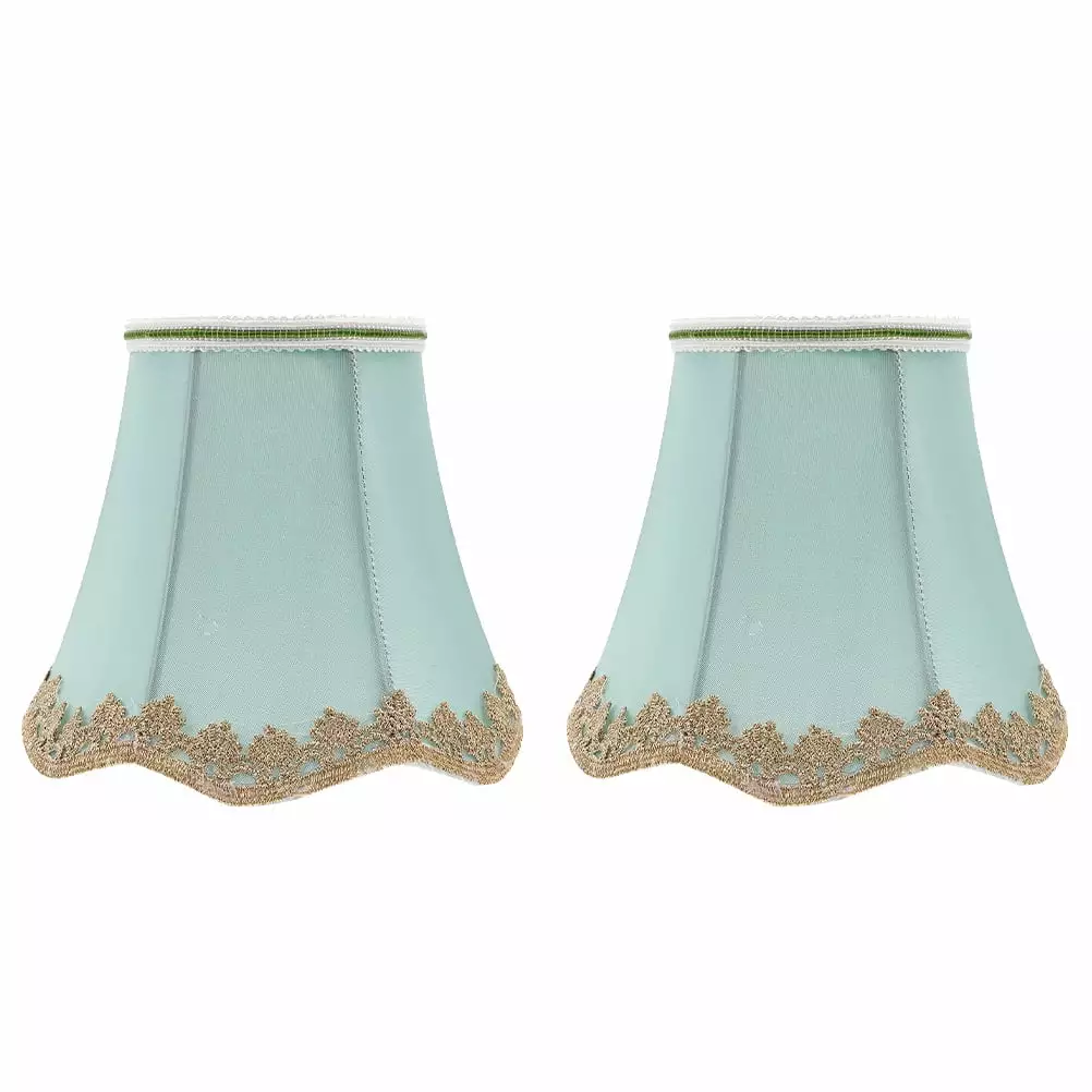 Qumonin Green Fabric Lampshade Set for Pendant & Table Lamp