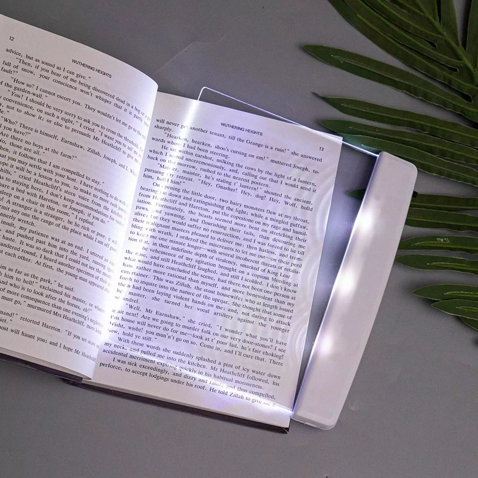 RBCKVXZ Flat Book Light.6.8x5.7inch LED Light Book Full Page Light.Illuminator Panel Plate Lamp Board Wireless.Adjustable Brightness.AAA Batteries.Portable Night reading light for Reading in Bed