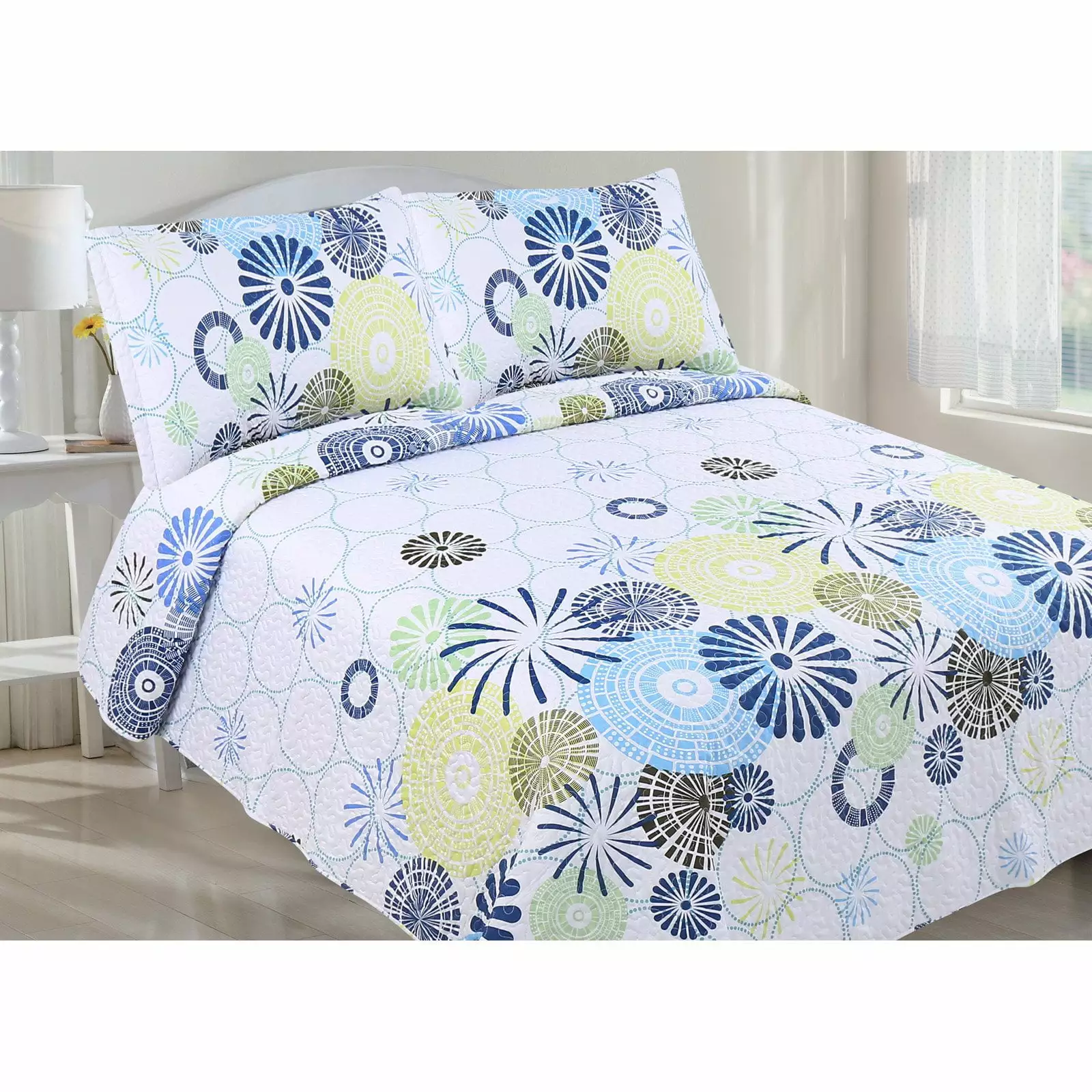 Rachel 3 Piece Quilt Set by LCM Home Fashions