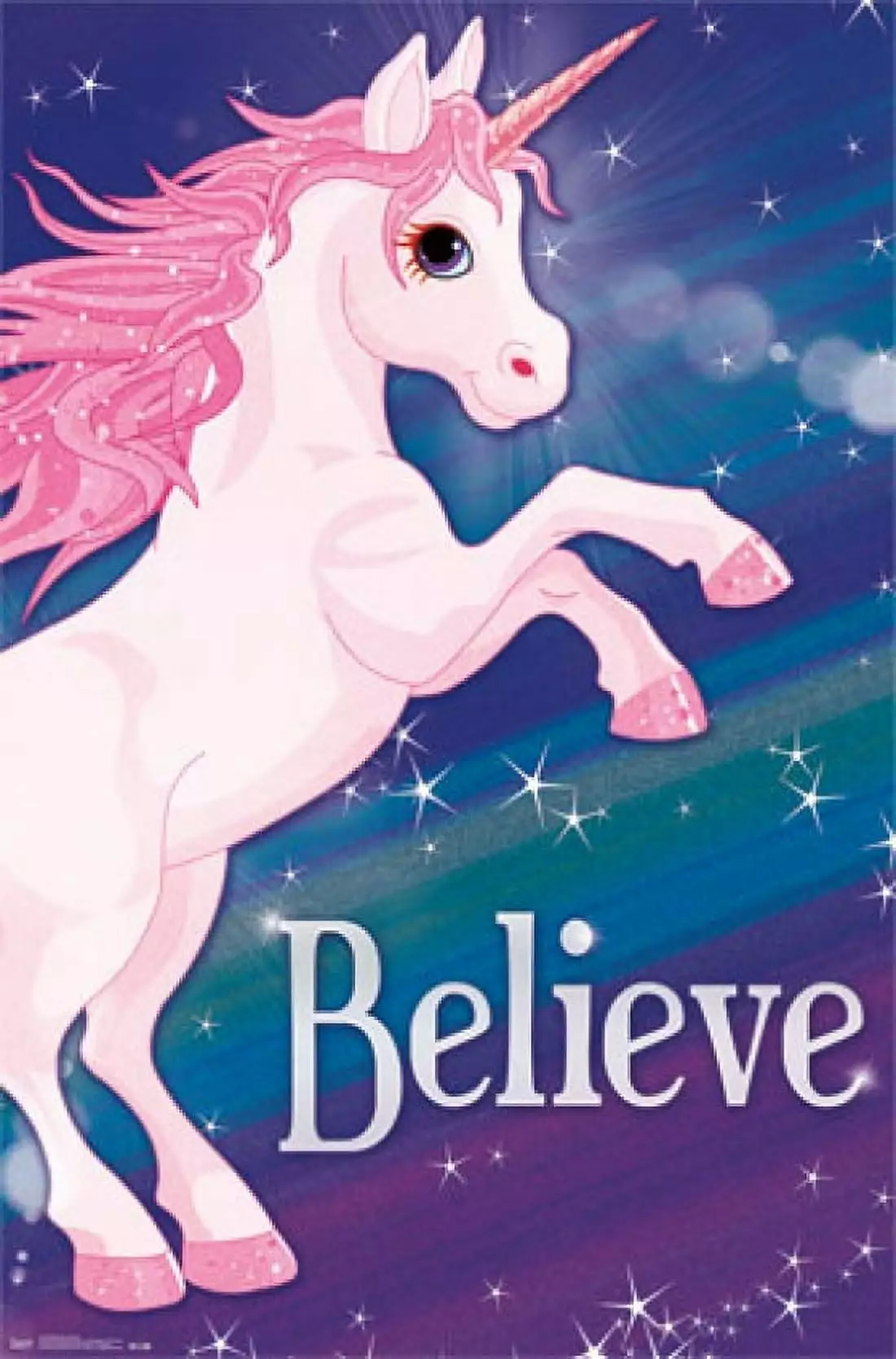 Rainbow Unicorn Laminated Poster Print (24 x 36)