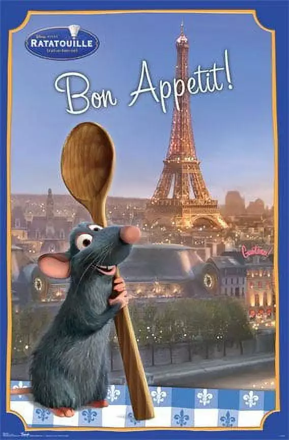 Ratatouille Poster - Remy Bon Apetit - New 24 x 36 inches