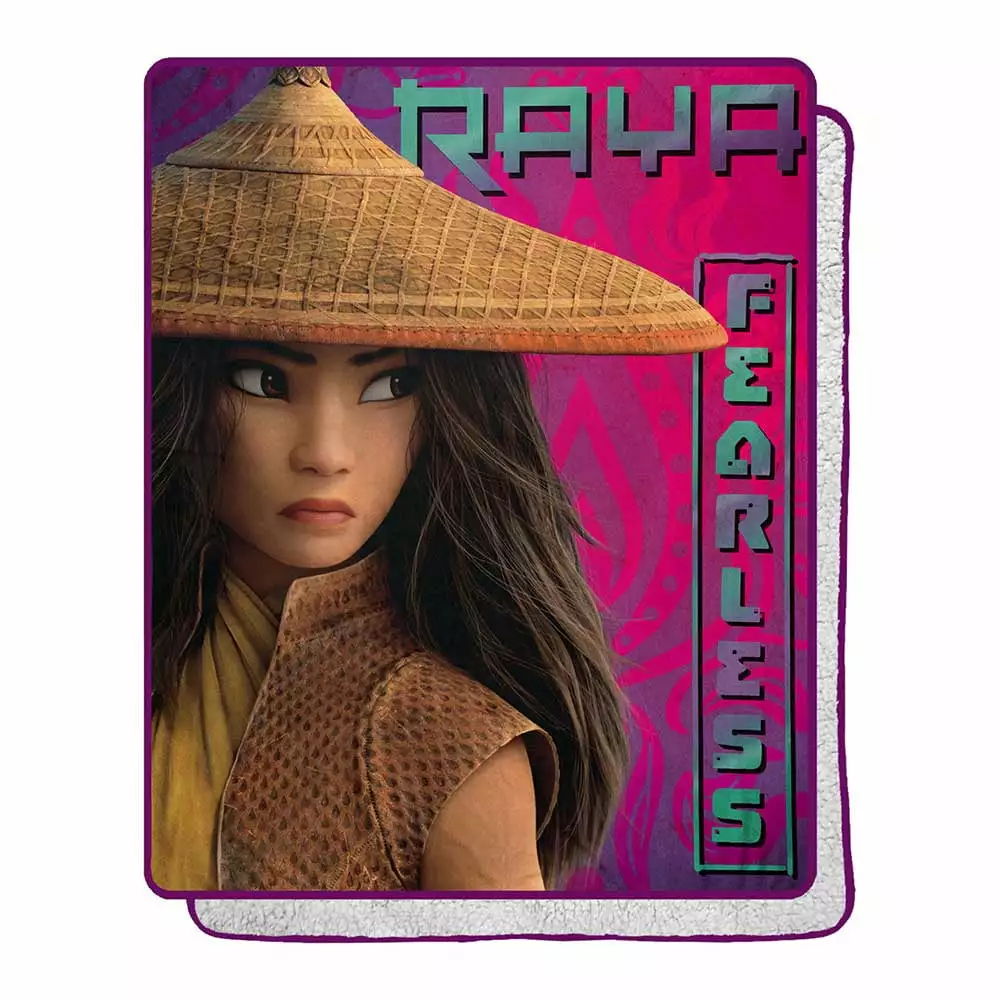 Raya and the Last Dragon Fierce Brave Silk Touch Sherpa Blanket