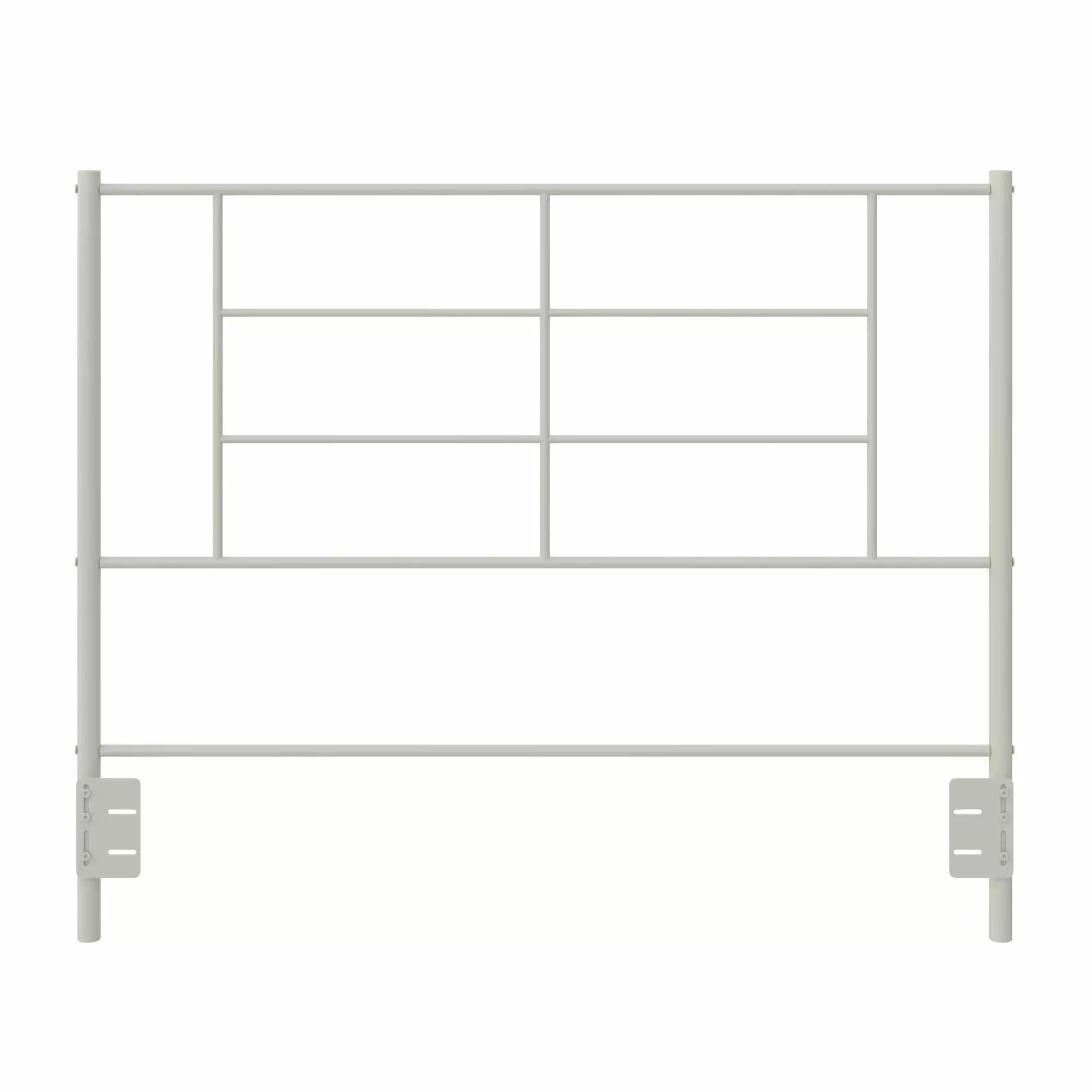 RealRooms Praxis Metal Headboard. Hardware Included. Full/Queen. White